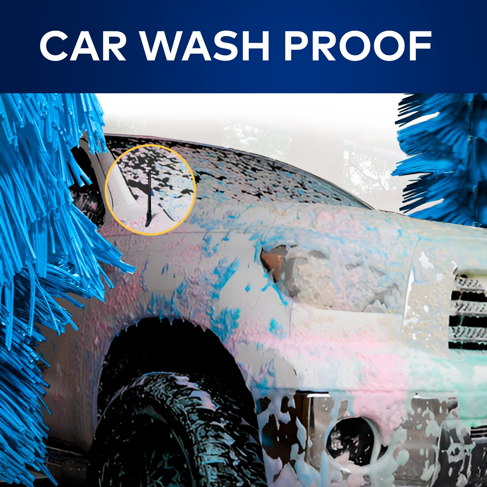 Antenna Mast For Toyota Tundra 2007 2021, Black Automotive Antenna Replacement For Cars, Trucks & Suv   Am Fm Radio Compatible