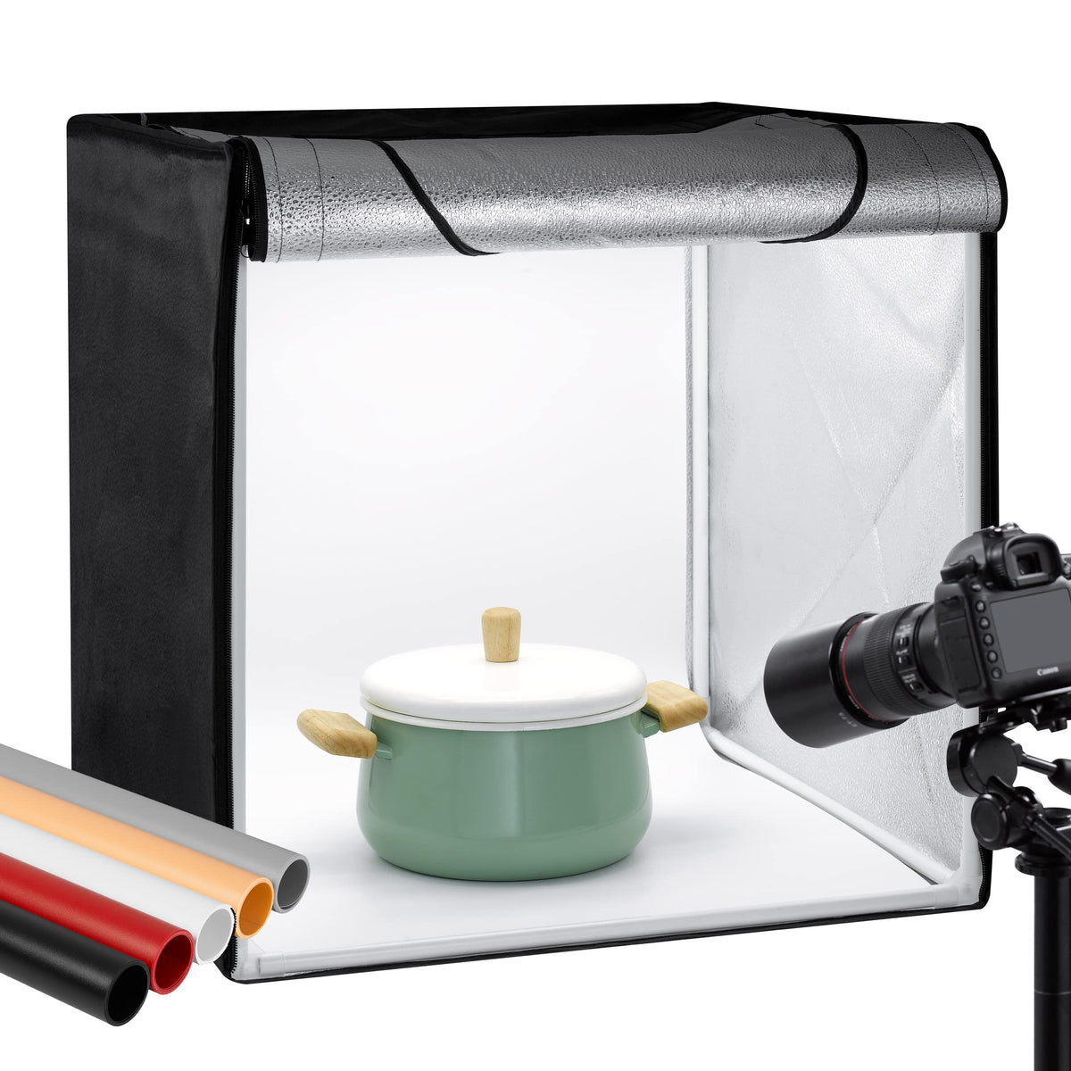 Finnhomy 20 X 20 Photo Box Professional Portable Photo Studio Photo Light Studio Photo Tent Light Box Table Top Photography Shoo