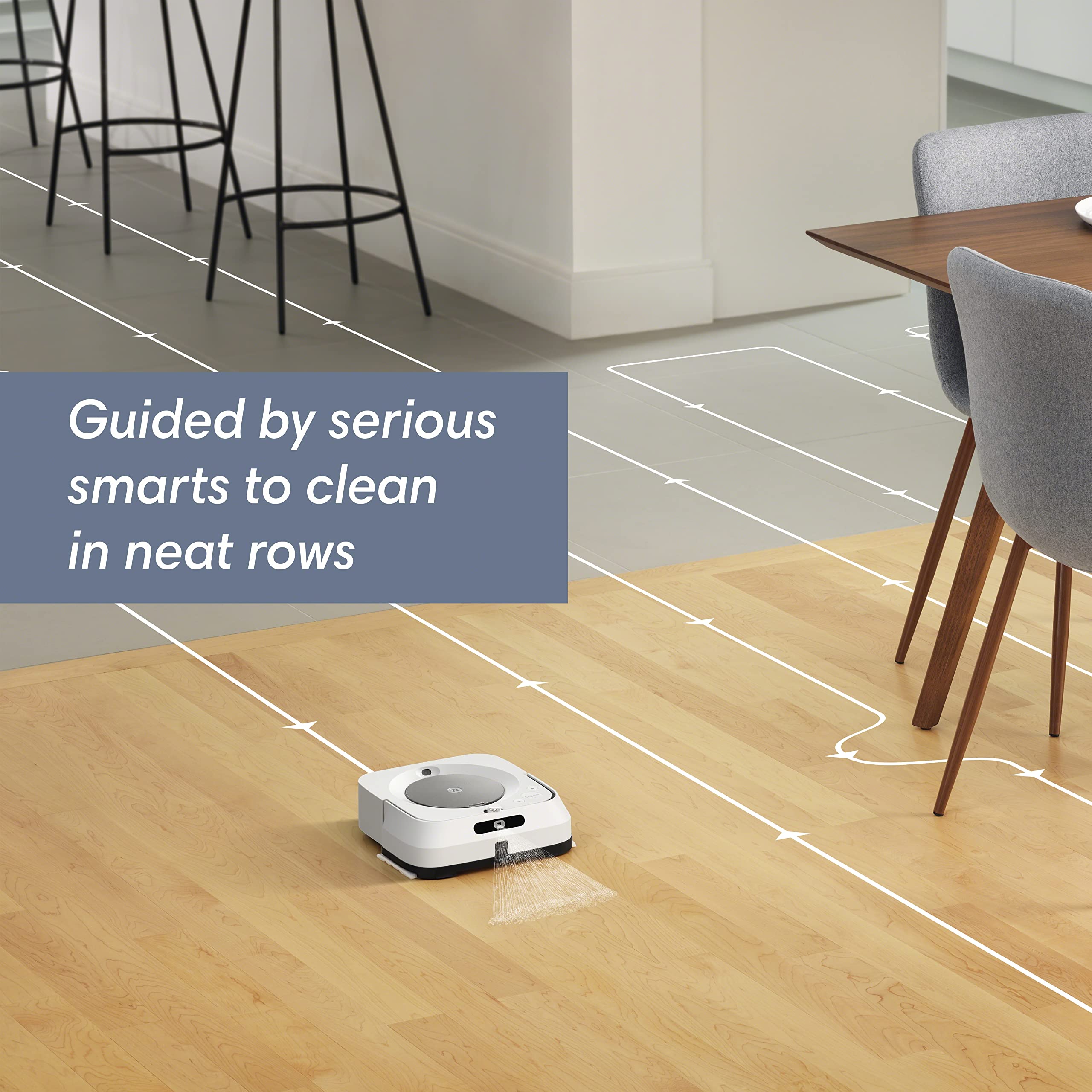 Irobot Braava Jet M6 (6110) Ultimate Robot Mop  Wi Fi Connected, Precision Jet Spray, Smart Mapping, Works With Alexa, Ideal For