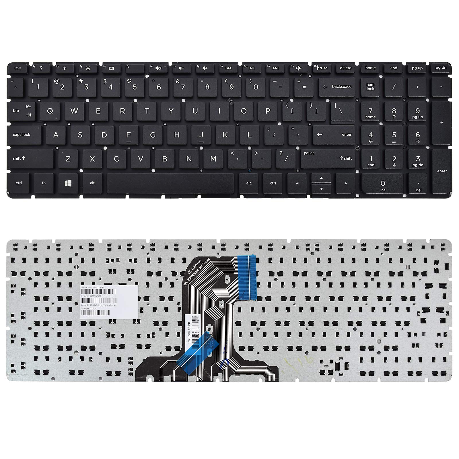 Sunmall Replacement Keyboard Compatible With Hp 15 Ac 15 Af 15 Ay 15 Ba 15 Bg 15 Bn 17 X 17 Y 250 G4 255 G4 256 G4 250 G5 255 G5