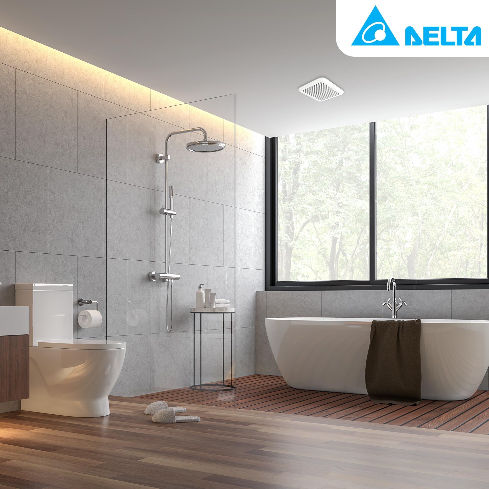 Delta Breezsignature Sig80 110, 80/110 Cfm Exhaust Bath Fan,White