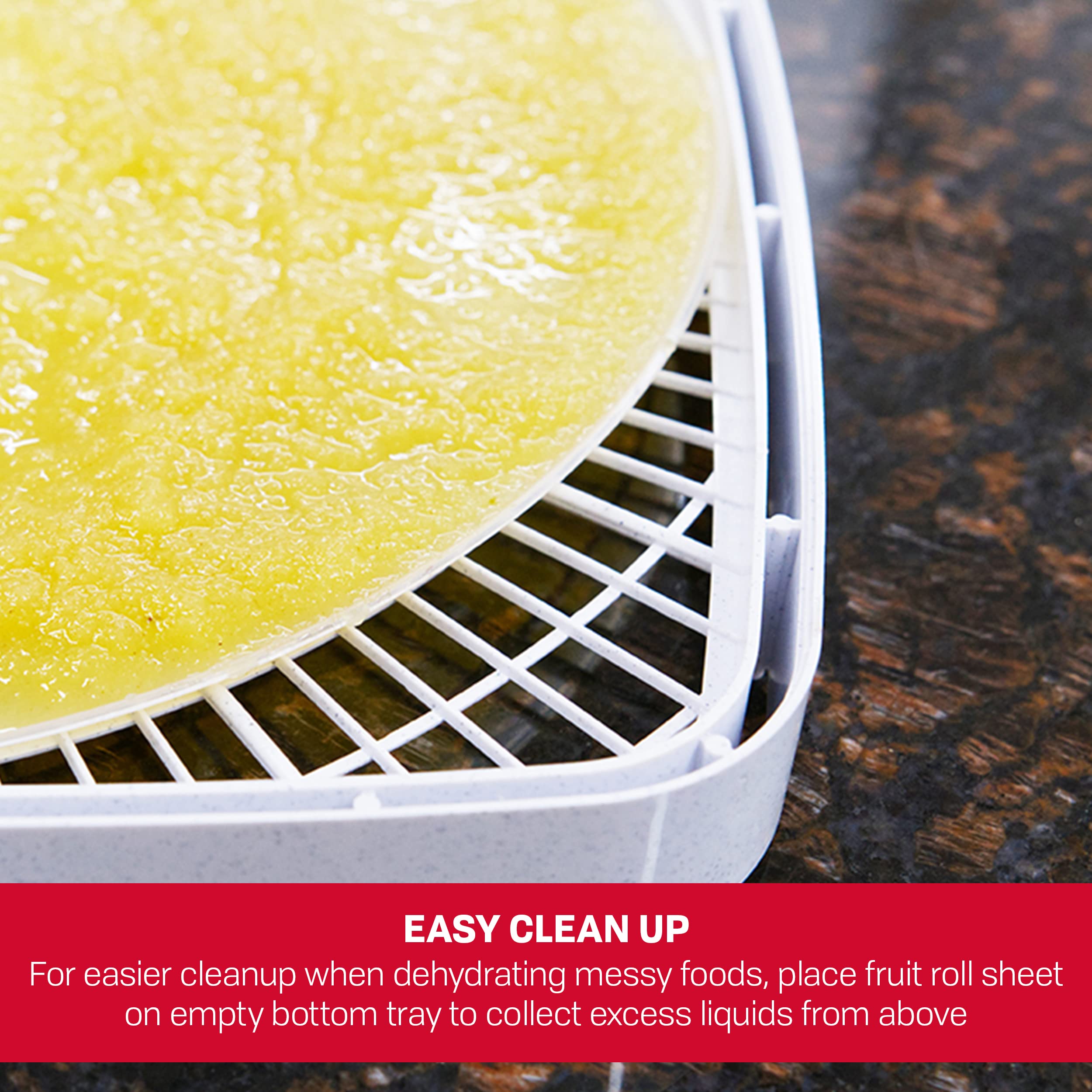 Nesco Sld 2 6 American Harvest 13.75'' Fruit Roll Sheet For Nesco Food Dehydrators, 2 Count, White