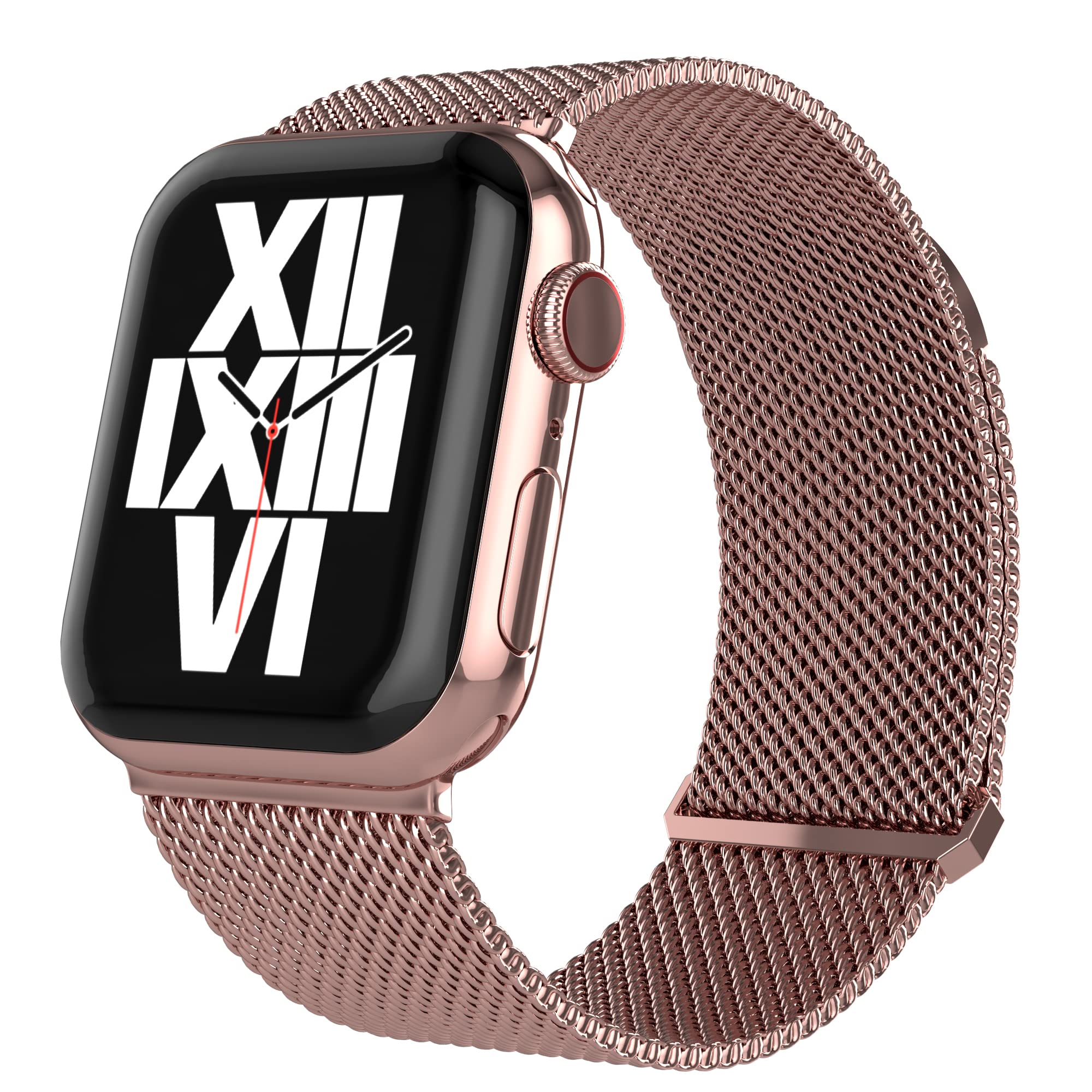 Talkworks Expandable Watch Band Compatible With Apple Watch Series   42Mm / 44Mm / 45Mm   Magnetic Closure   Stainless Steel Mes