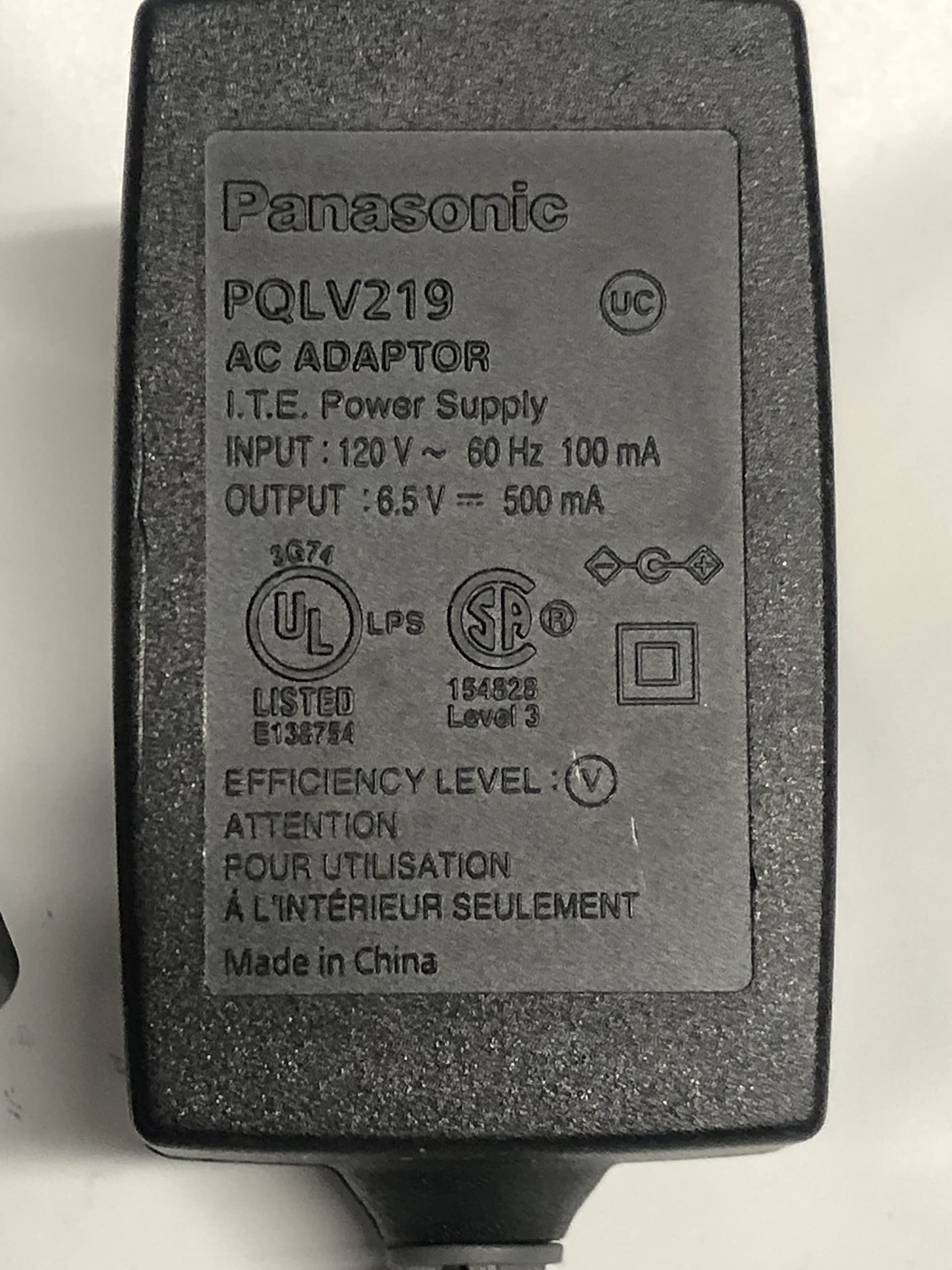 Panasonic Pqlv219Ynt Power Supply For Tgp Phones