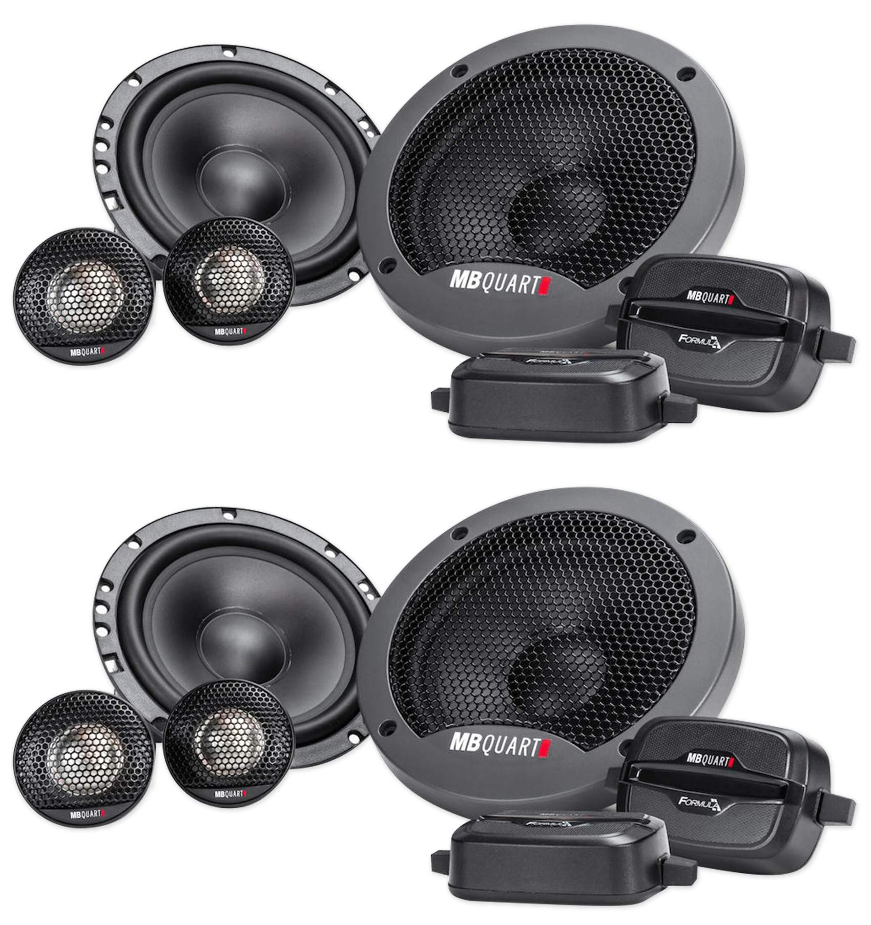 Mb Quart (2) Pairs Fsb216 6.5' 280 Watt Car Audio Component Speakers