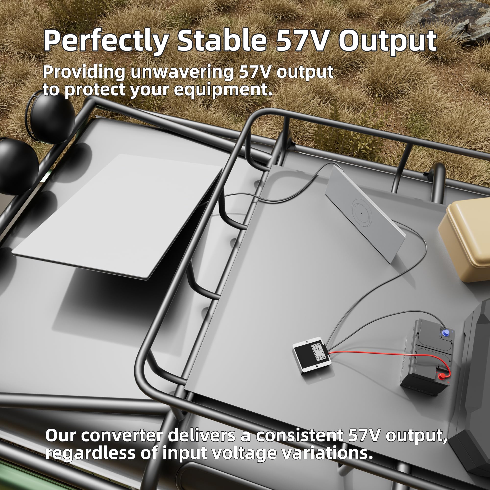 Starlink Gen 3 Step Up Power Cable 12V/24V To 57V 4.5A Power Supply Adapter With Dc Plug, High Efficiency 10V 36V To 57V Step Up