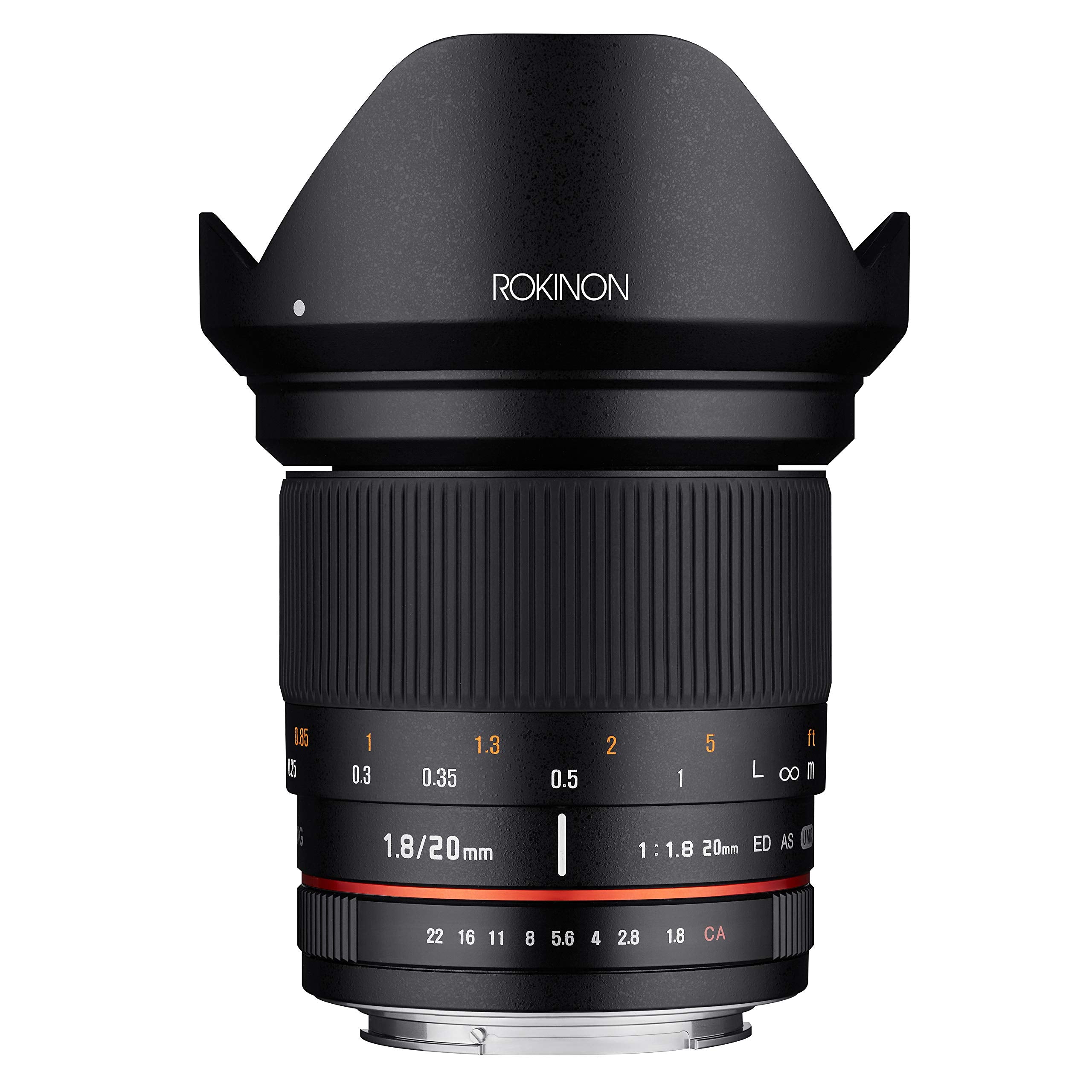 Rokinon 20Mm F/1.8 As Ed Umc Wide Angle Lens For Fuji X Mount Interchangeable Lens Cameras