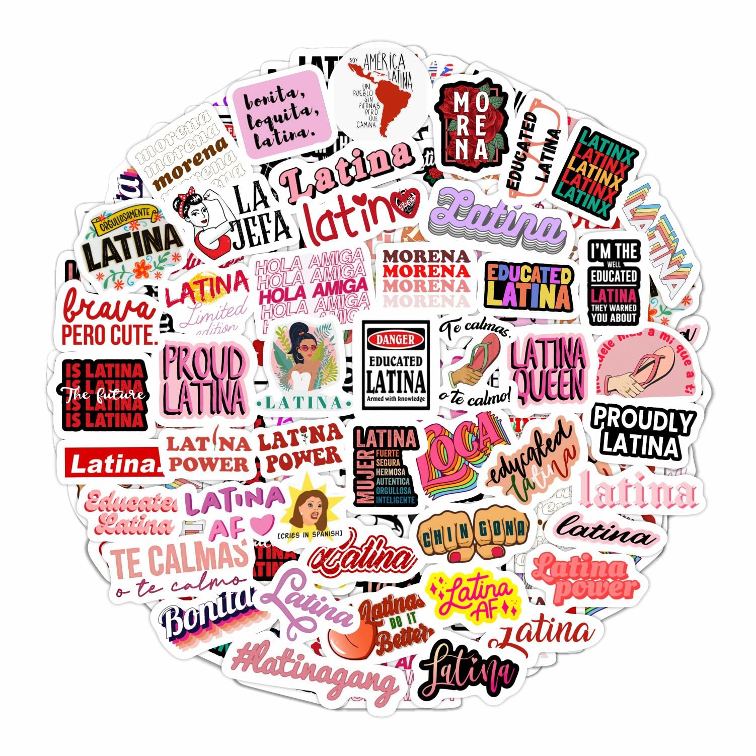 Latina Stickers, Latino Stickers, Latin Stickers For Water Bottles & Laptop   Latina Gifts Women, Latina Stuff   Latina Girl, Vi