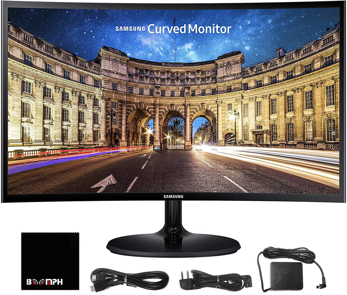 Samsung Cf390 27'' 16:9 Curved Lcd Fhd 1920X1080 Curved Desktop Black Monitor For Multimedia, Personal, Business, Hdmi, Vga, Ves