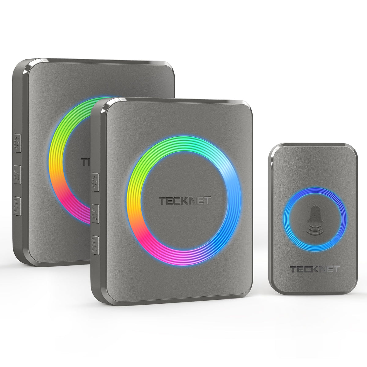 Tecknet Wireless Doorbells For Home With 2 Plug-In Receivers, Ip65 Waterproof 2000Ft 120Db Door Bell Ringer Wireless For Classro