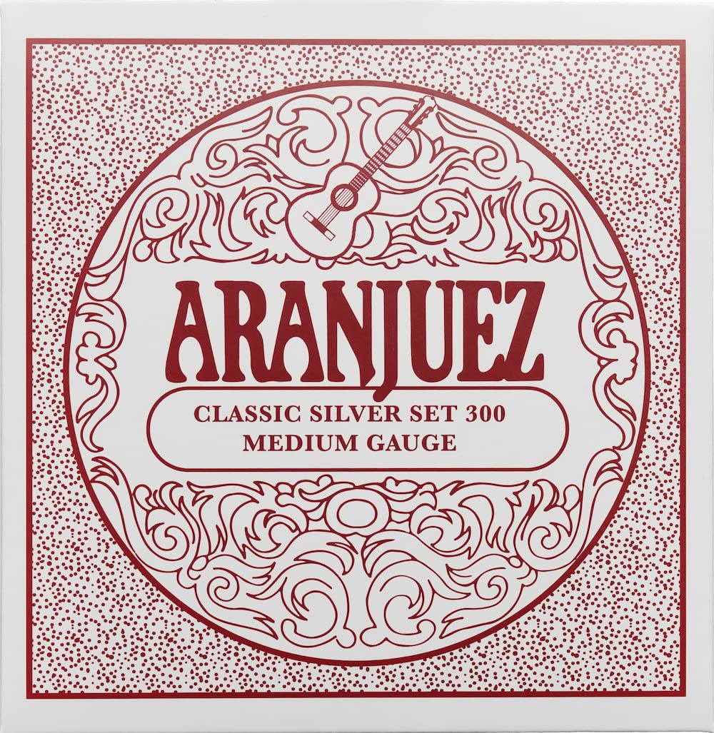 Aranjuez Strings   Spanish Guitar Strings   Nylon Classical Guitar Strings   Cuerdas Para Guitarra (Classic Silver 300)