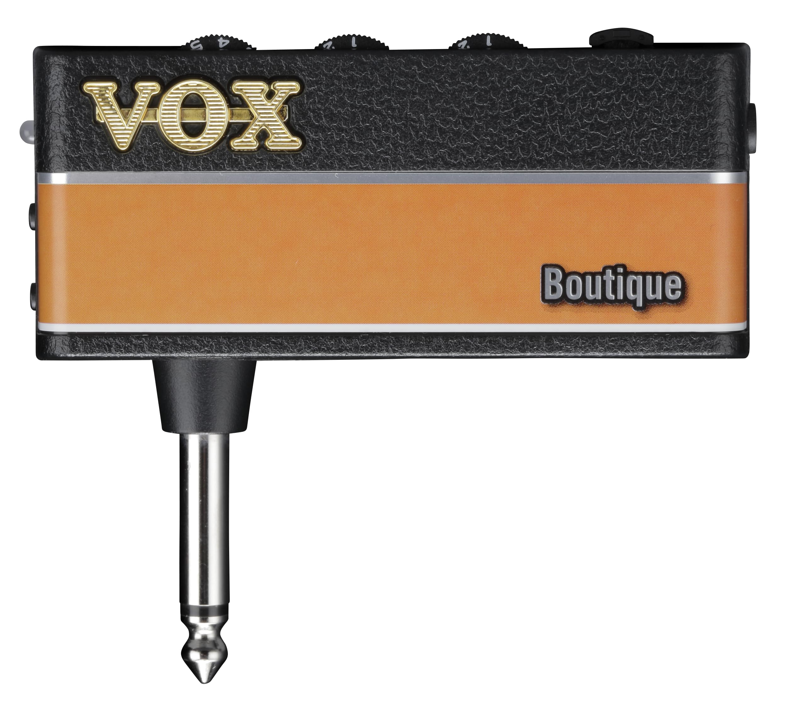 Vox amPlug 3 Boutique Headphone Guitar Amplifier w/ 2 Channels, Stereo Effects, Built-in Rhythms, and Aux in Jack