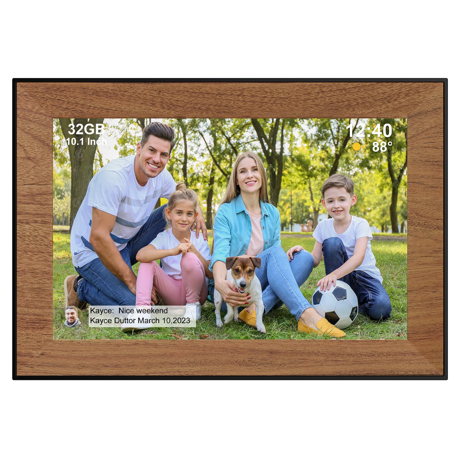 Frameo Digital Picture Frame,Wifi Digital Photo Frame With 10.1 Inch 1280X800 Ips Touchscreen,32Gb Storage,Auto Roating,Share Pi
