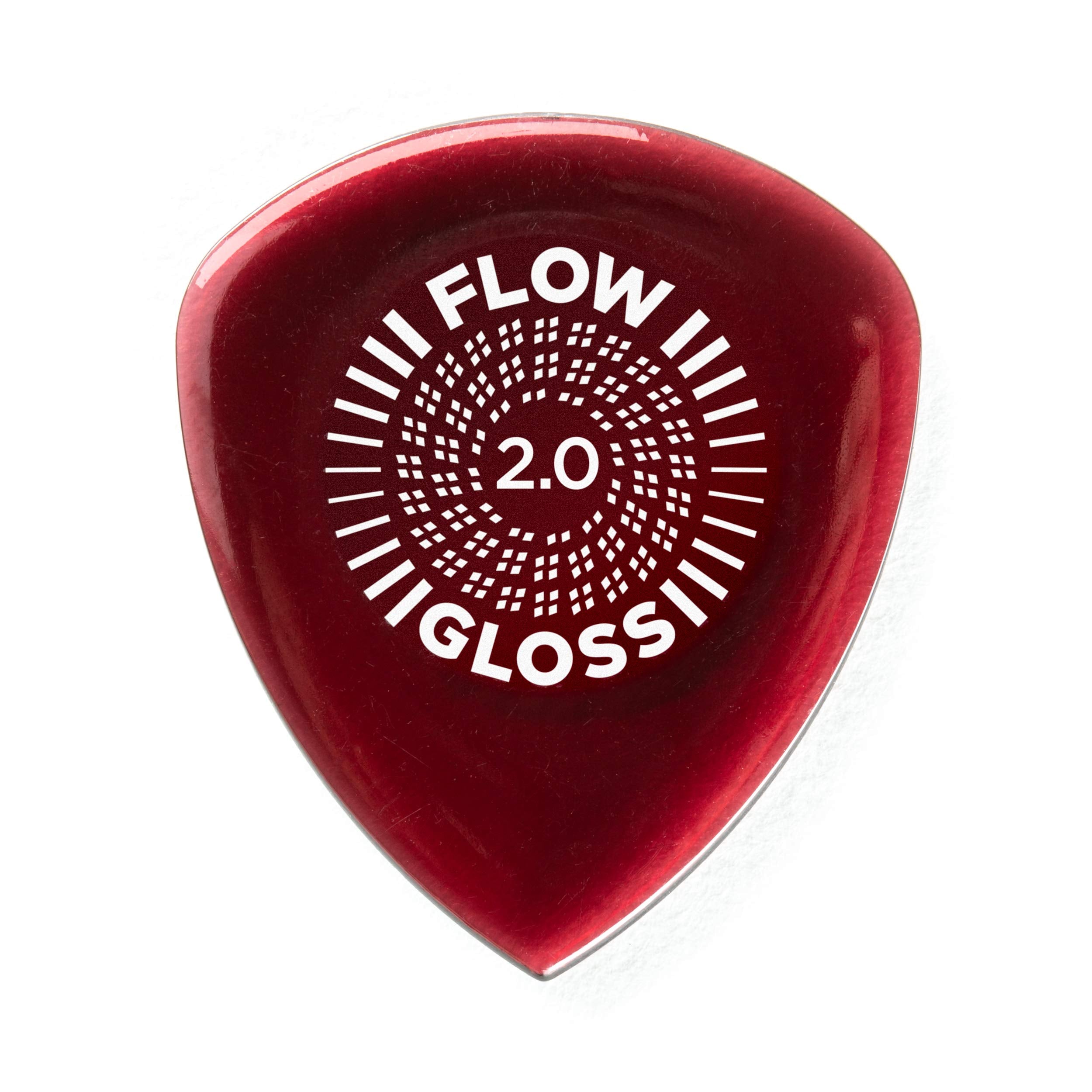 Jim Dunlop Flow Gloss 2.0Mm Guitar Pick  12 Pack (550R200) , Brown