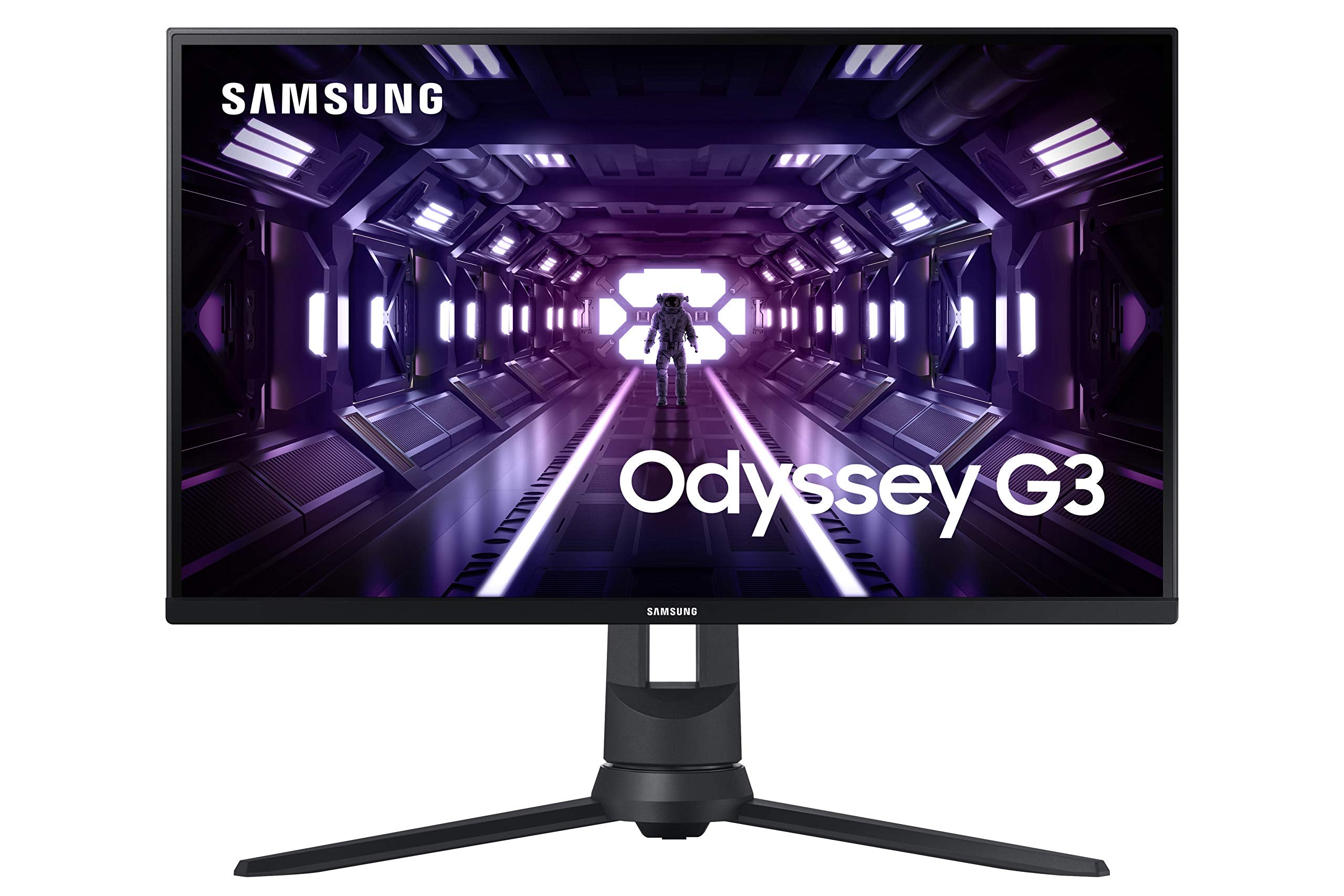 SAMSUNG Odyssey G3 Series 27-Inch FHD 1080p Gaming Monitor, 144Hz, 1ms, 3-Sided Border-Less, VESA Compatible, Height Adjustable 