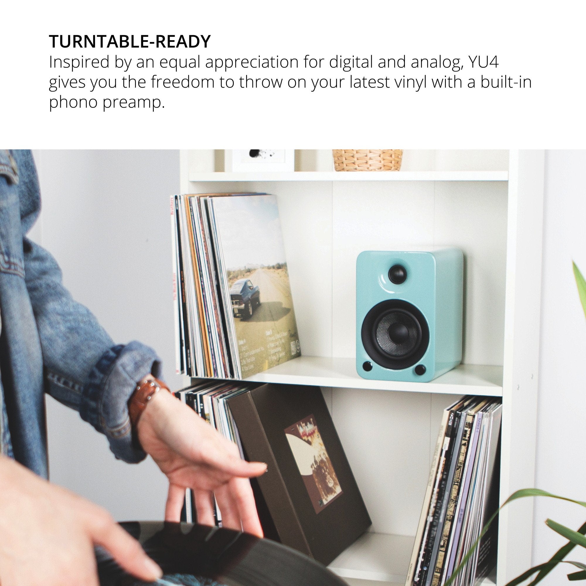 Kanto Yu4Gt Powered Speakers With Bluetooth And Built In Phono Preamp | Auto Standby And Startup | Remote Included | 140W Peak P