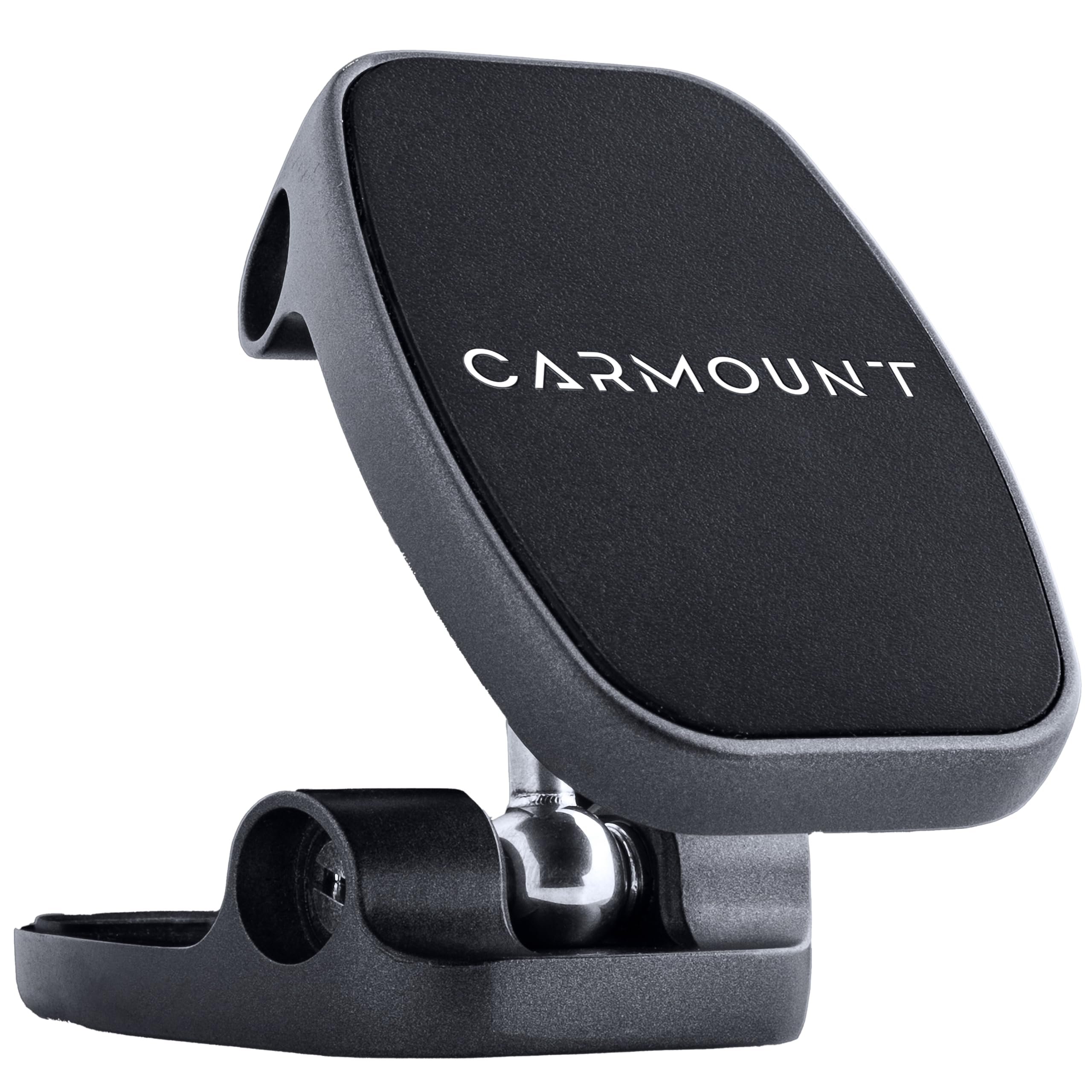 Carmount F2 Adjustable Car Mount | Magnetic Dashboard Phone Holder For Car, 6X N52 Magnets, 360 Rotation & Tilt, Universal Dash 