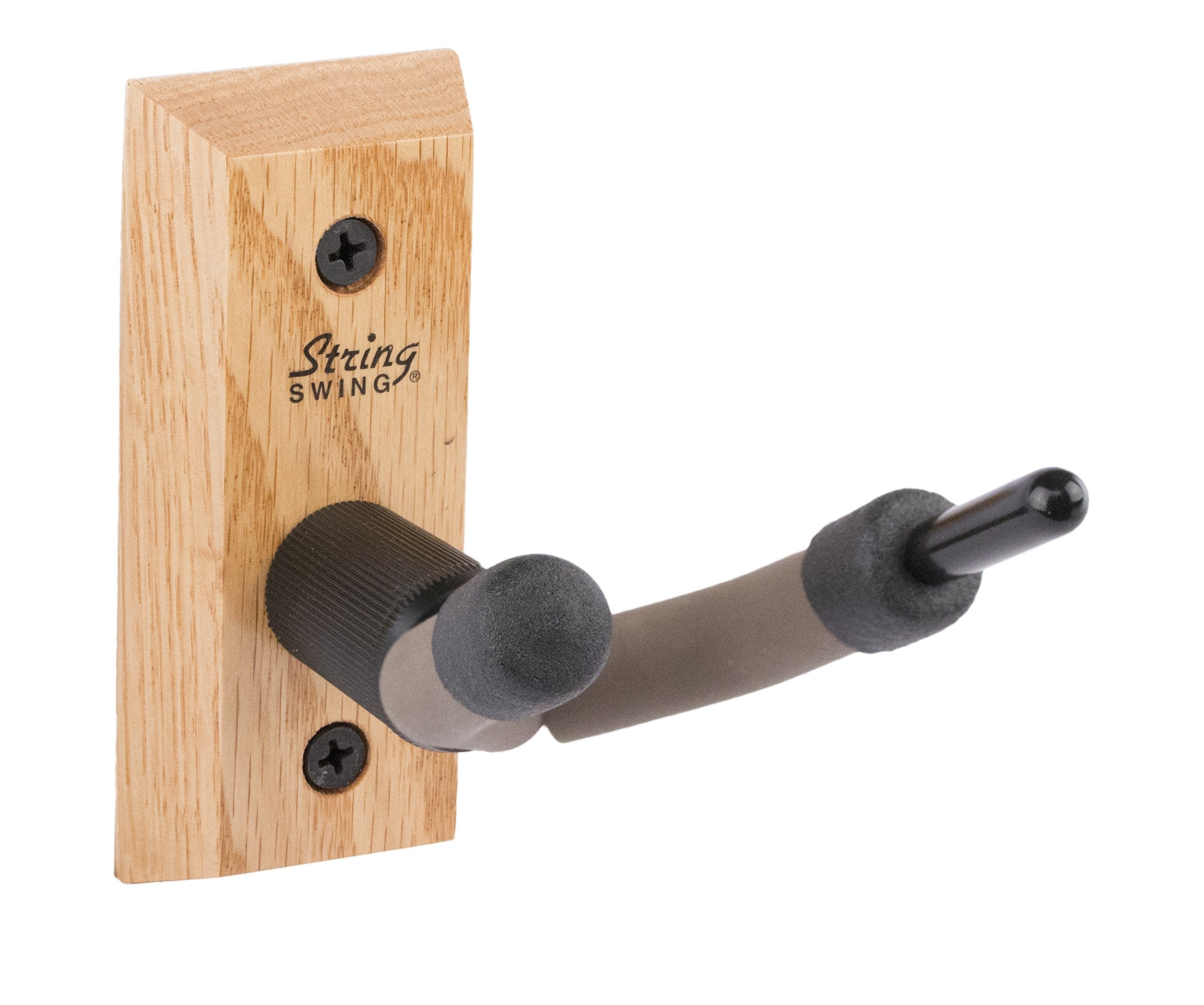 String Swing Violin Hanger Wooden Wall Mount For Home & Studio Cc01V O Hardwood Oak