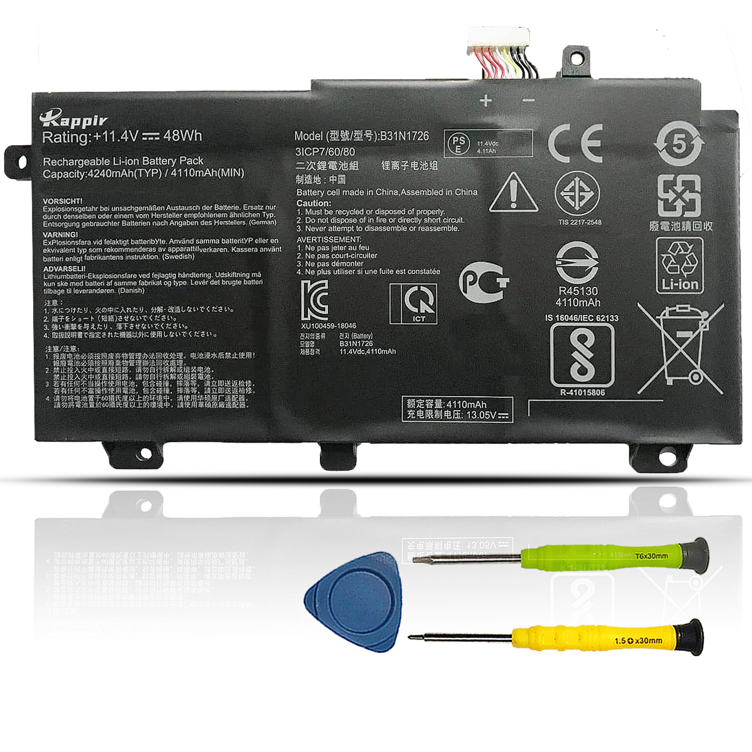 Boweirui B31N1726 Laptop Battery Replacement For Asus Fx80 Fx86 Tuf Fx504 Fx504Ge Fx504Gm Fx505 Fx505Dt Fx505Dy Fx505Ge Fx505Gd
