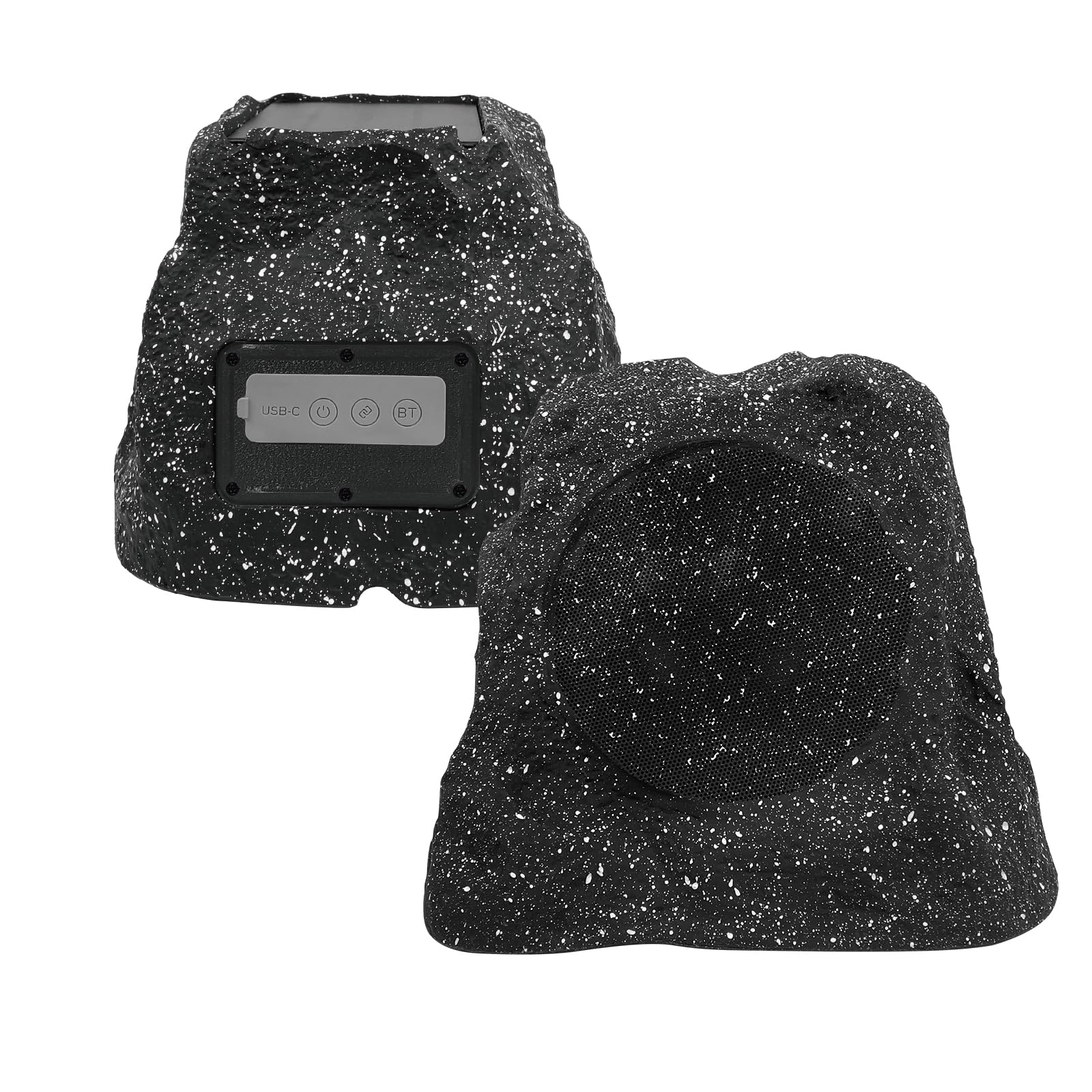 Herdio 8 Rock Bluetooth Speakers Outdoor Waterproof IPX7 Wireless Solar Max 240 Watt, TWS Connection Powered with Rechargeable B