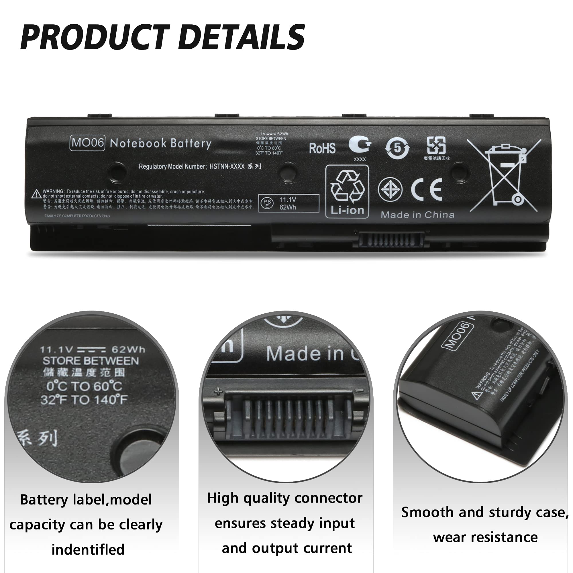 Baj Mo06 Mo09 671731 001 Laptop Battery For Hp Envy M6 1045Dx M6 1035Dx M6 1125Dx Pavilion Dv4 5000 Dv6 7000 Dv6 7014Nr Dv7 7000