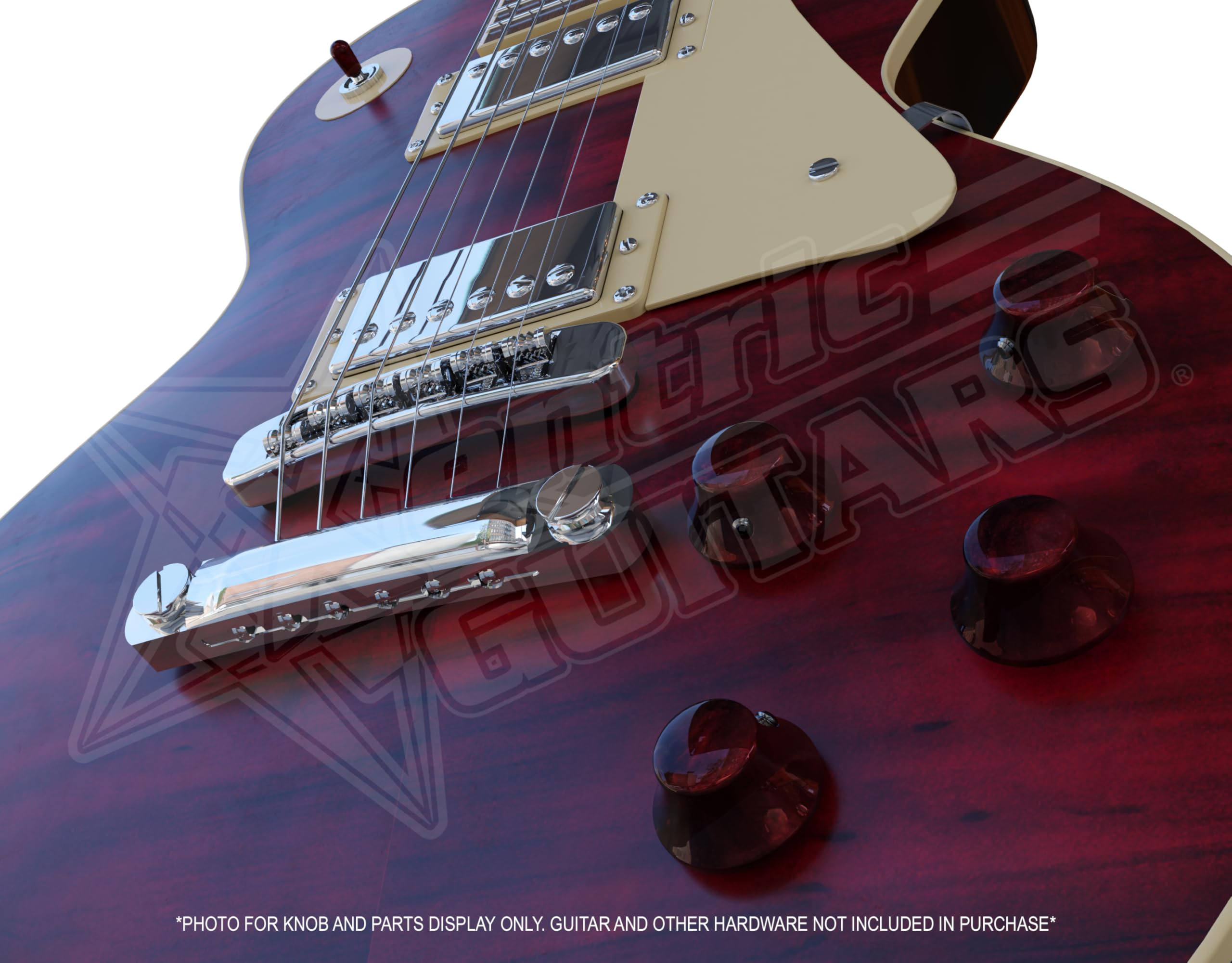 Xentric Guitars   Autumn Pearl Series 6Mm Resin Dome Knobs (3 Knobs, Purple Autumn Pearl)