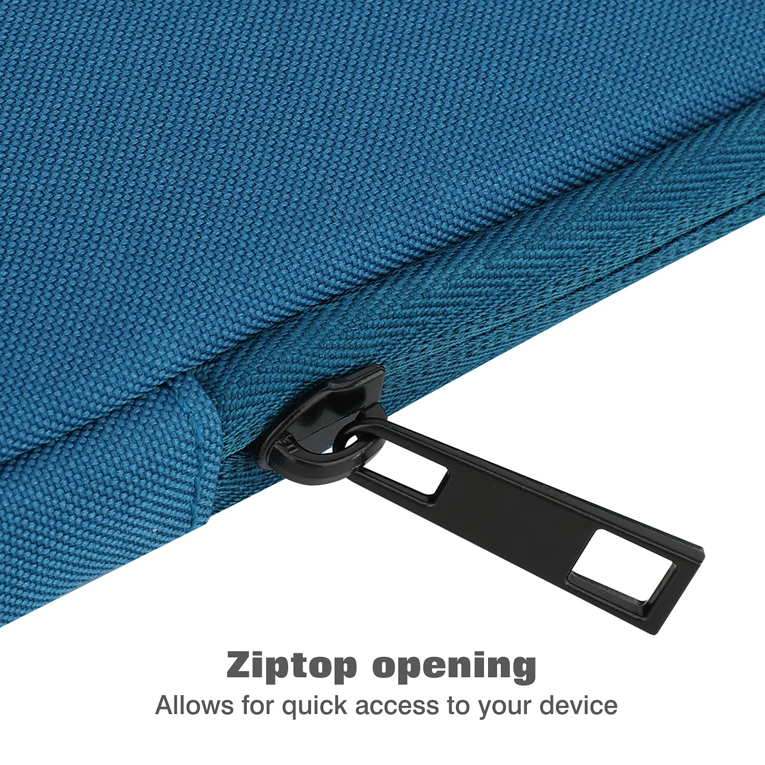 MoKo 9 11 Inch Tablet Sleeve Bag Carrying Case Fits New 11 inch iPad Pro M4/iPad Air M2 2024, iPad Air 5/4/3 10.9'/10.5', iPad Pro 11 M2, iPad 10th 10.9, iPad 9/8th Gen 10.2,Tab S8/S9 11',Peacock Blue