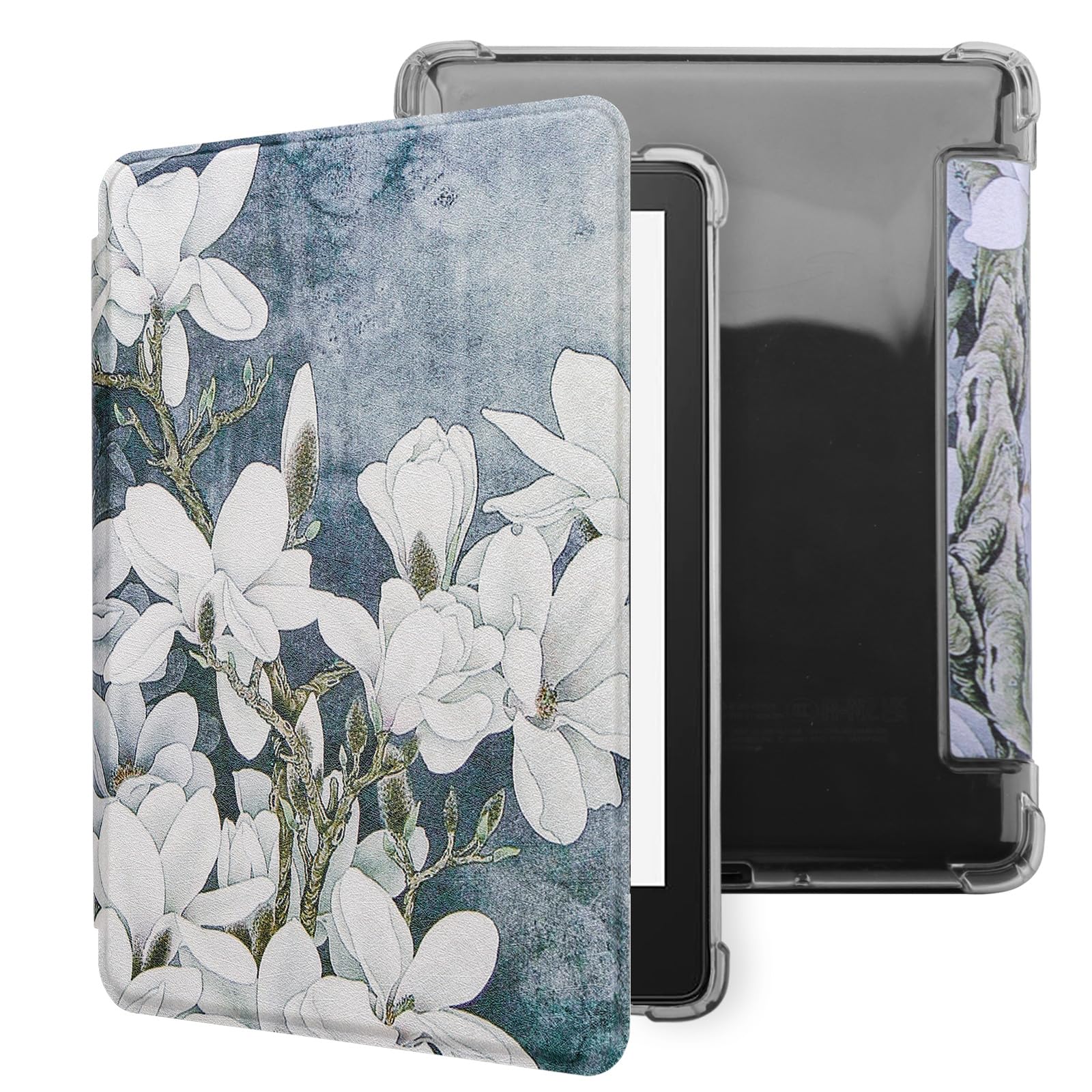 Walnew Case For Kindle Paperwhite 11Th Generation 2021 And Signature Edition,Pu Leather Cover For 6.8'' Kindle & Flexible Soft C