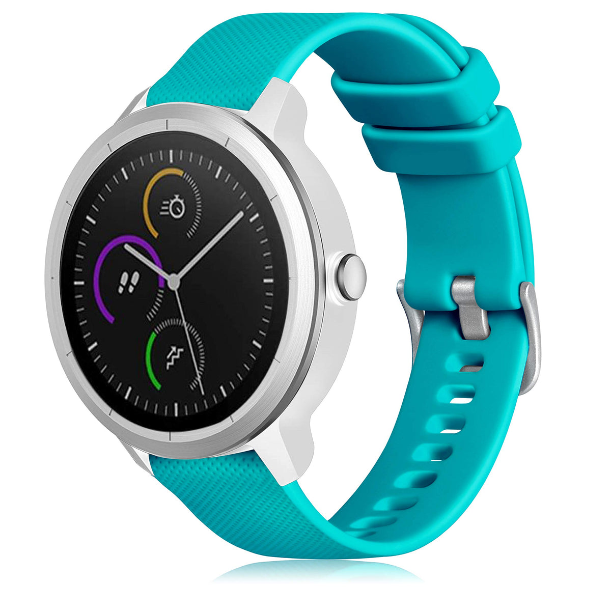 Geak Compatible With Garmin Vivoactive 3 Band/Vivoactive 3 Music Watch Band/Forerunner 245/645/Vivomove Hr Band,20Mm Soft Silico
