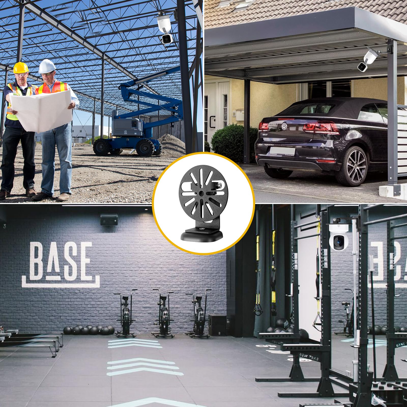 Universal Magnetic Security Camera Mount   360 Rotation & Tilt  Damage Free Indoor Outdoor Holder Fits For Wyze Cam,Blink,Enfy,T