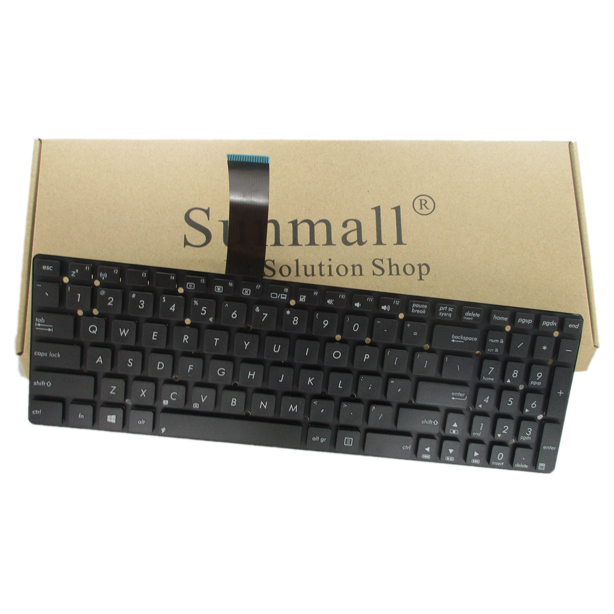 Sunmall Keyboard Replacement Compatible With Asus K55 K55A K55V K55De K55Vd K55Vj K55Vm K55Xi K55Vs R500V R500Vd R500Vs F751Lk F