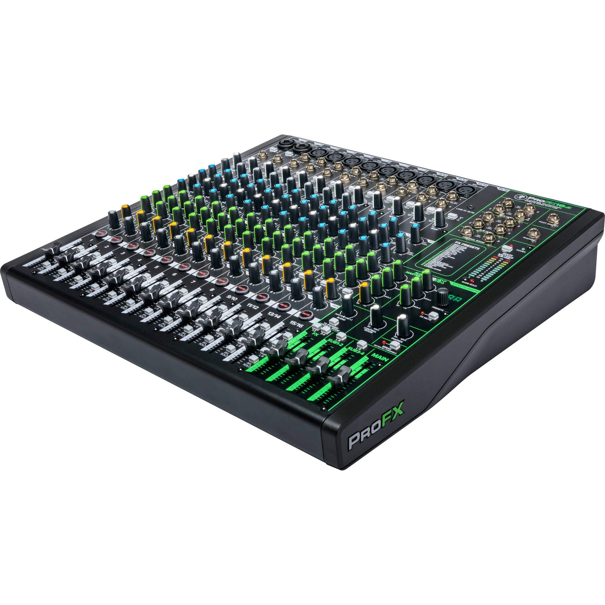 Mackie Profx16V3 16-Channel Professional Analog Mixer With Usb, Onyx Mic Preamps And Gigfx Effects Engine