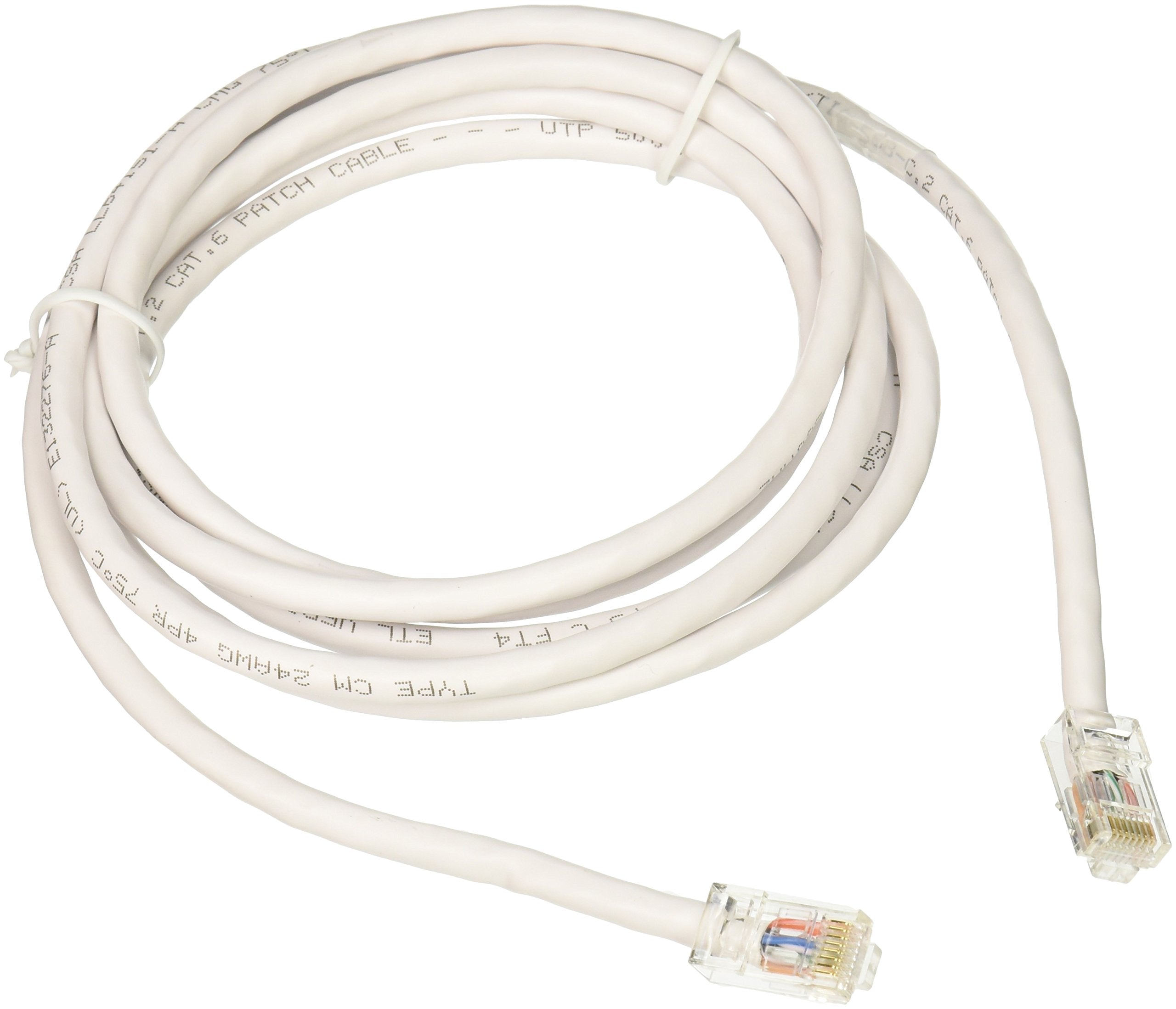 C2G 04238 Cat6 Cable   Non Booted Unshielded Ethernet Network Patch Cable, White (7 Feet, 2.13 Meters)