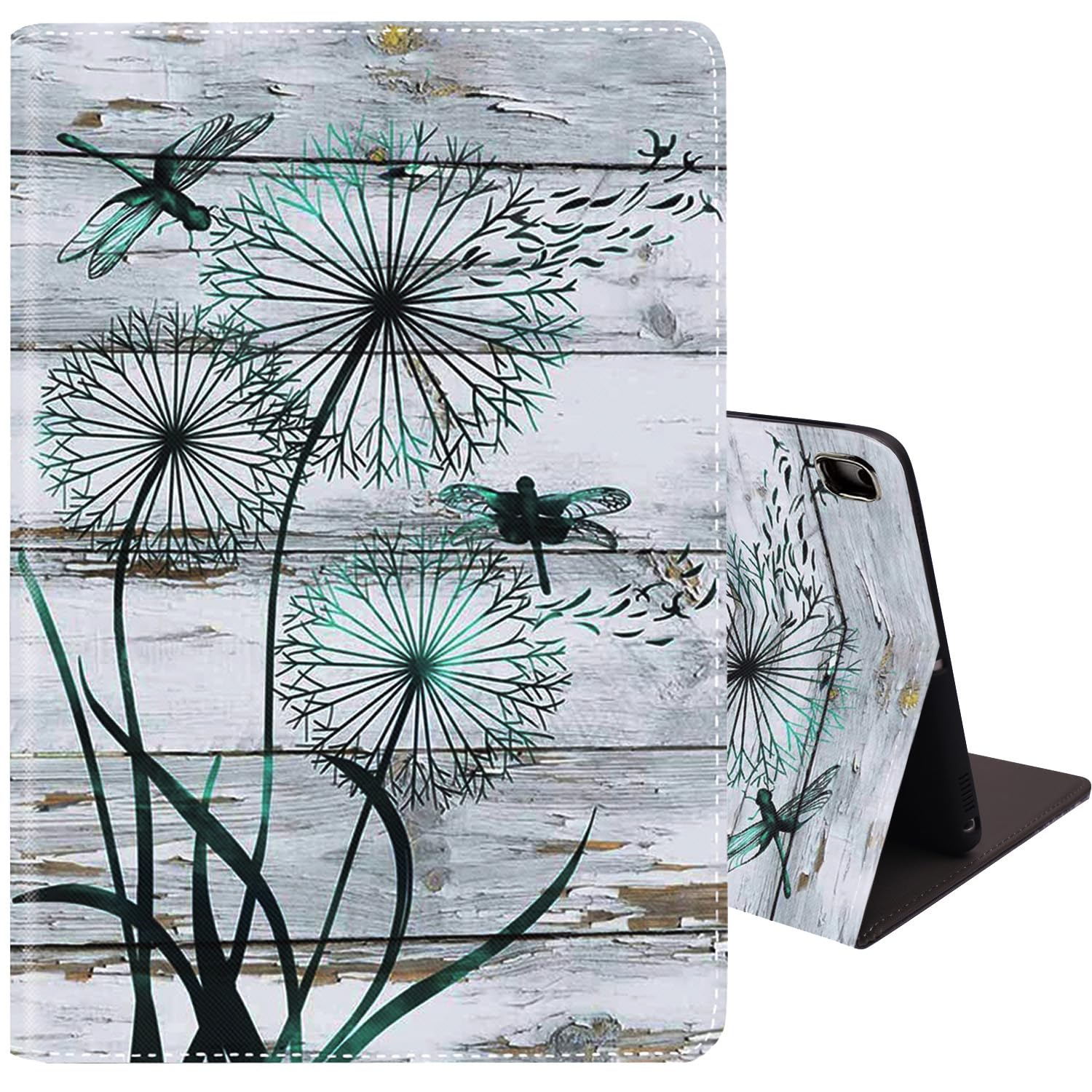 Case for iPad 9th / 8th / 7th Gen(2021/2020/2019) 10.2 / iPad Air 10.5  2019 / iPad Pro 10.5 , Leather Smart Case, Adjustable St