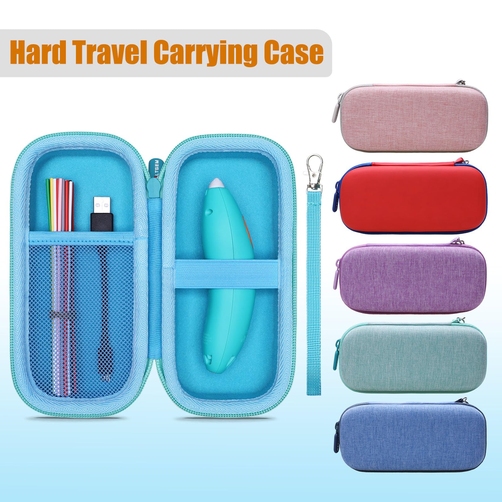 Ltgem Case Compatible With 3Doodler Start+ Essentials (2024) 3D Pen Set For Kids, Red