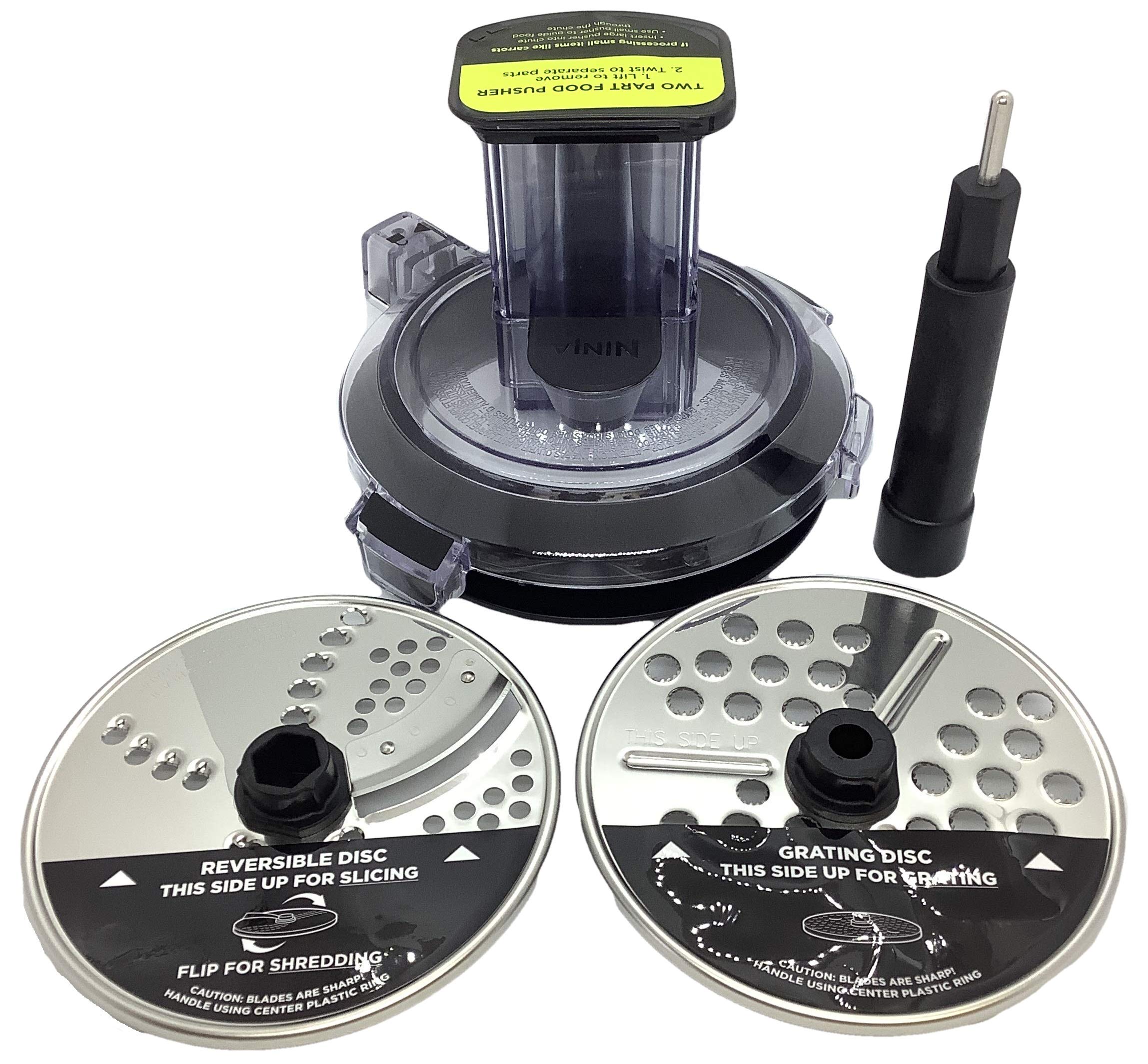 Ninja Chute Feed Lid Slicer Shredder Grater Discs For 40Oz Bowl Bl491 Bl492 Bl493 Bl494 Ct670V Ct671Av Ct672A Ct672V Blender   M
