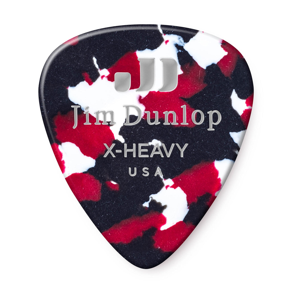 Dunlop 483P06Xh Genuine Celluloid, Confetti, Extra Heavy, 12/Player'S Pack