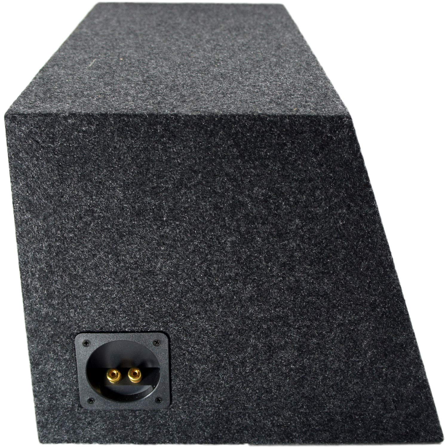 American Sound Connection Car Audio Single 12'' Sealed Subwoofer Salnted Hatchback Stereo Sub Box Enclosure