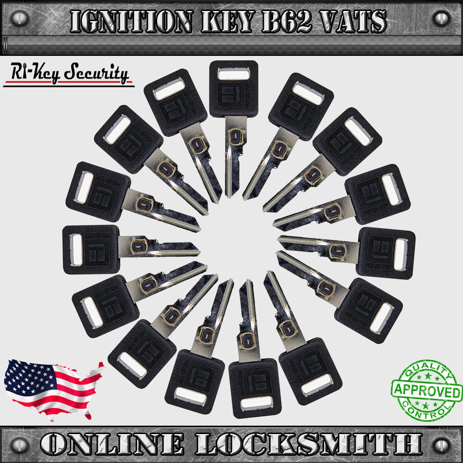 Ri Key  B62 P4 V.A.T.S. Key Blank For Buick Cadillac Chevrolet Oldsmobile Pontiac Ignition Vats Resistor Key #4