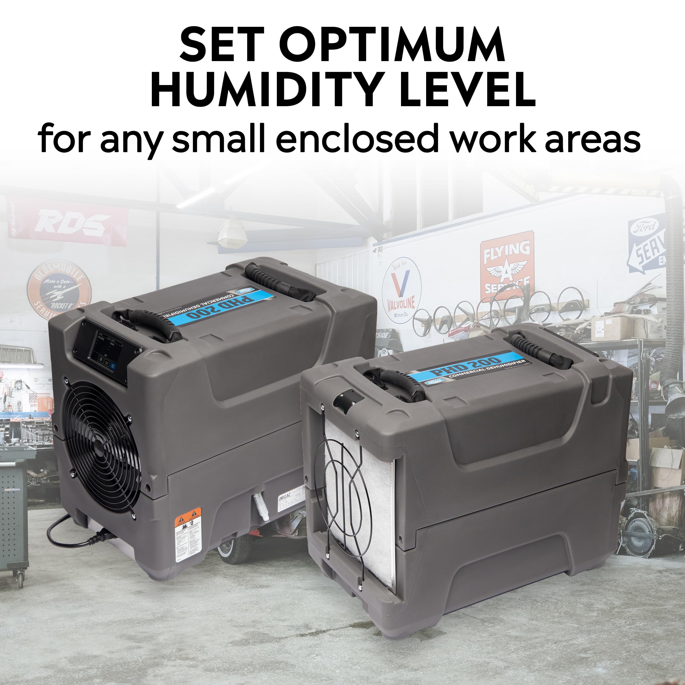 Dri Eaz Phd 200 Commercial Dehumidifier With Pump, Industrial Dehumidifier (F515), Crawl Space And Basement Drying