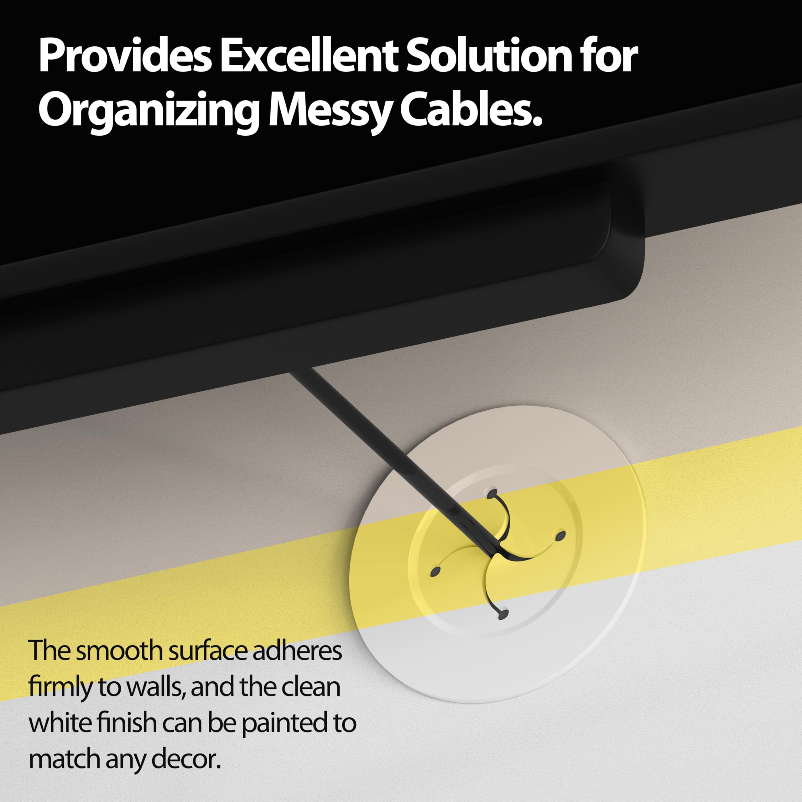 Yclyc Cord Hider For Wall Mount Tv, In Wall Cable Management Kit For Large Capacity, Wall Cable Hider Behind The Wall, Cable Rac