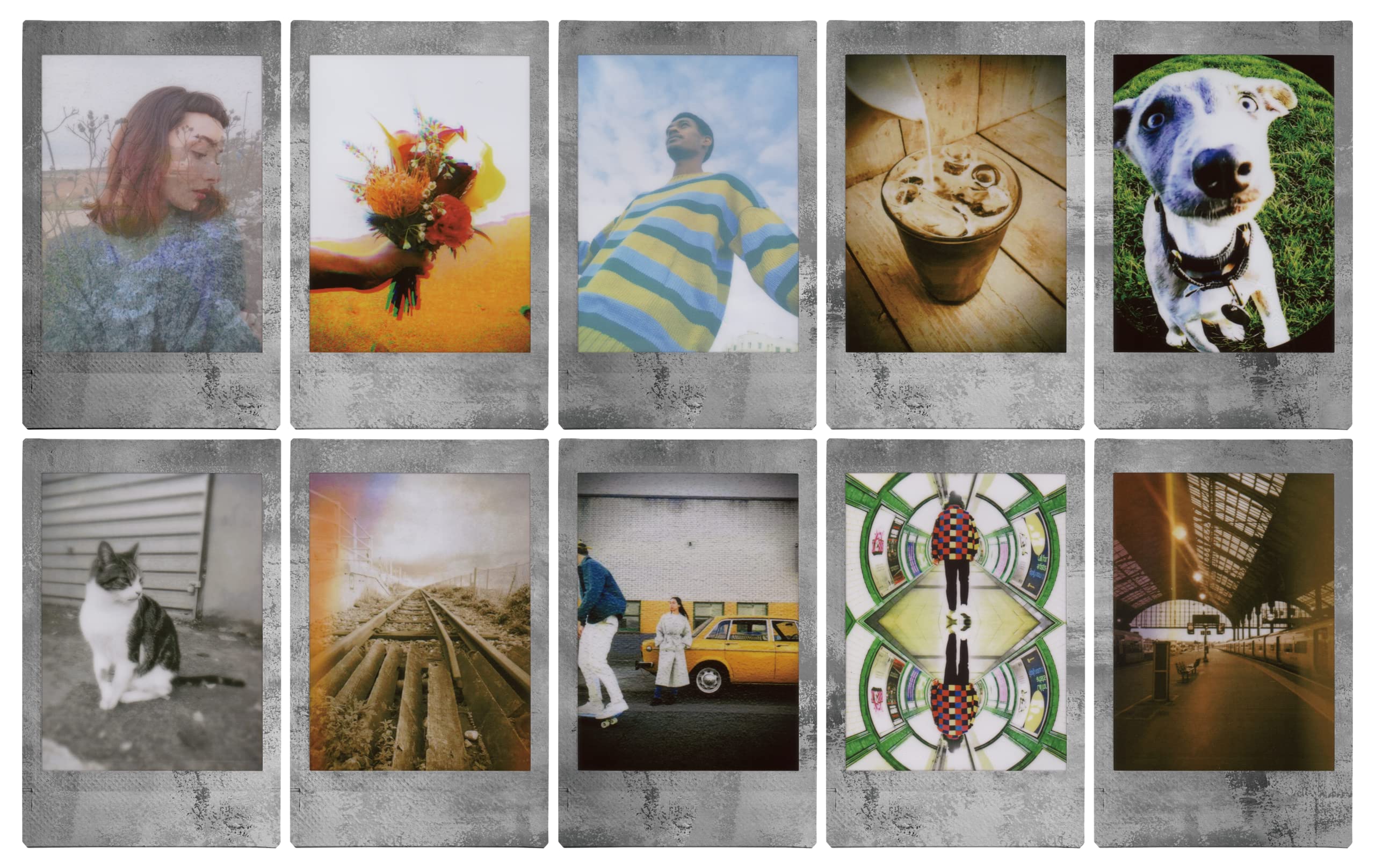 Fujifilm Instax Mini Stone Gray Film   10 Exposures