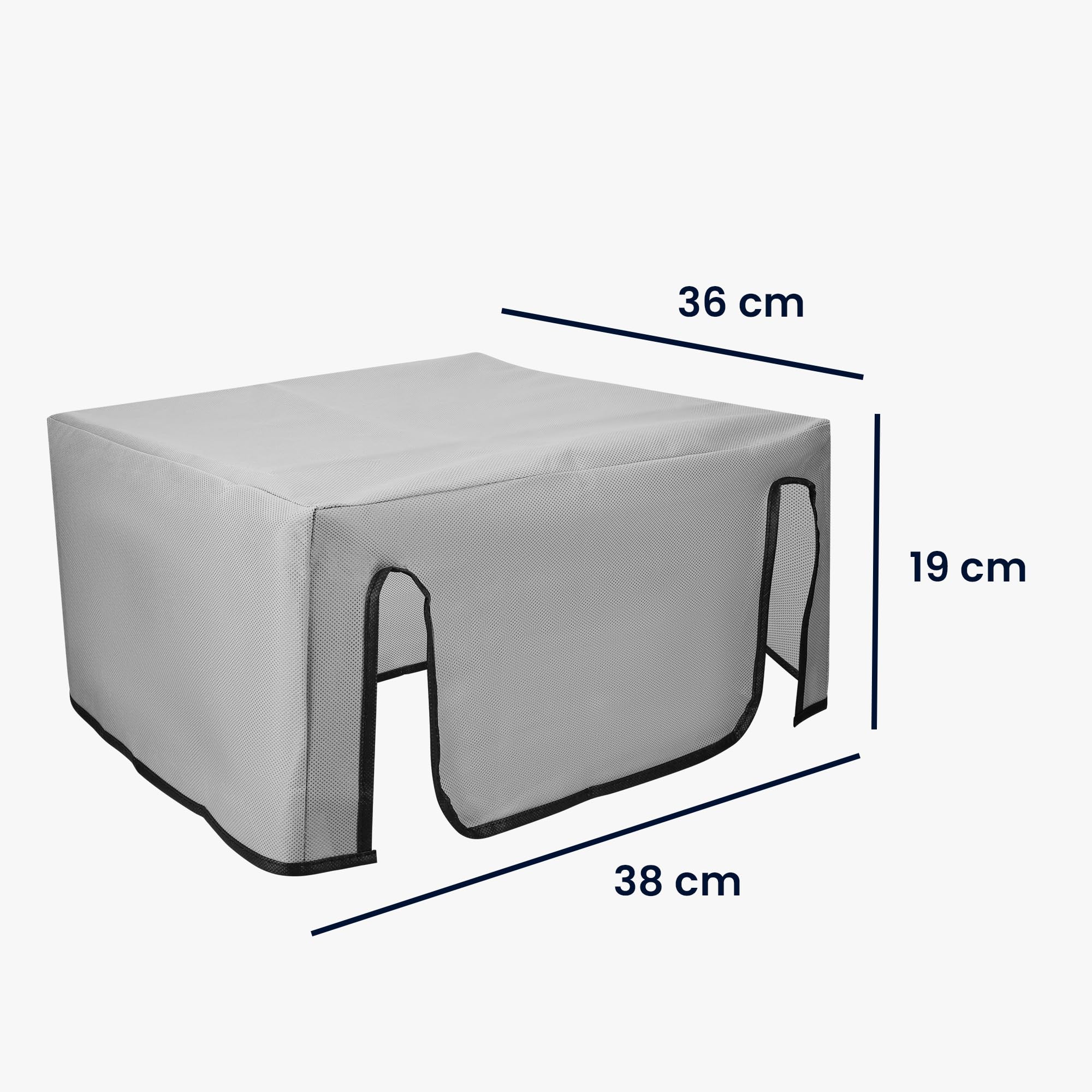 Kwmobile Dust Cover Compatible With Epson Ecotank Et 2850 / Ecotank Et 2856   Printer Case   Fabric Protector Cover   Light Grey