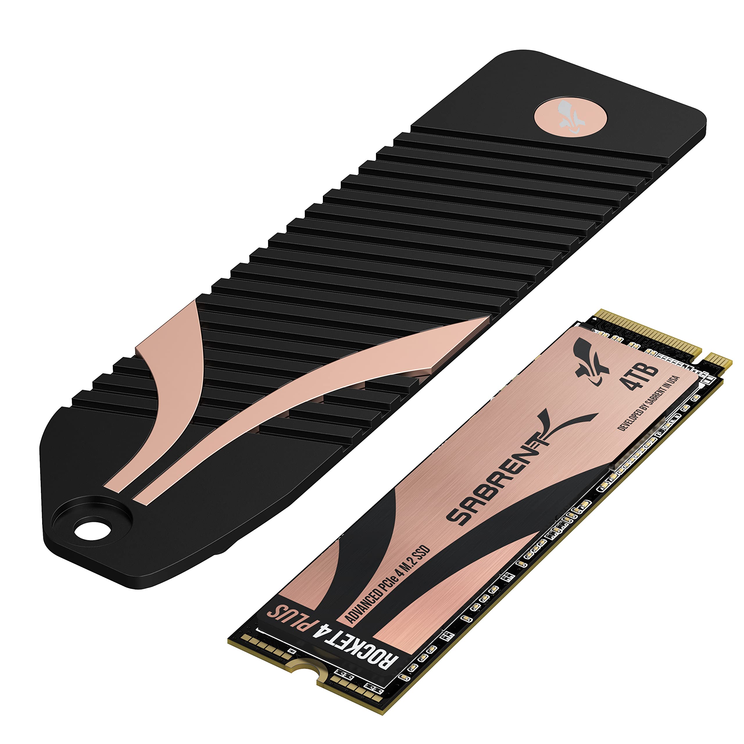 Sabrent 4Tb Rocket 4 Plus Nvme 4.0 Gen4 Pcie M.2 Internal Extreme Performance Ssd + M.2 Nvme Ps5 Heatsink Combo (Sb Rkt4P Pshs 4