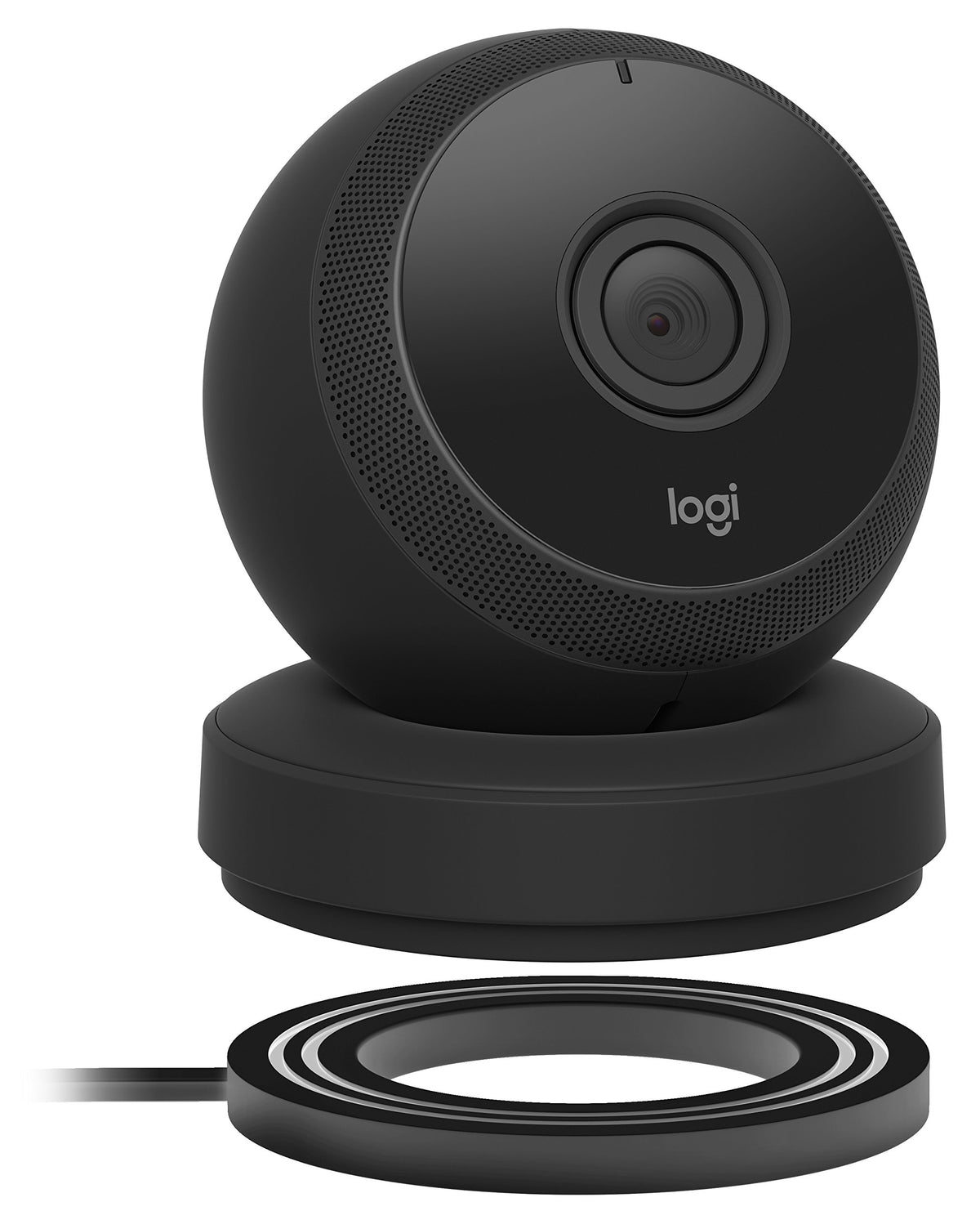 Logitech Circle Wireless 1080P Video Battery Powered Security Camera With 2-Way Talk (Black)