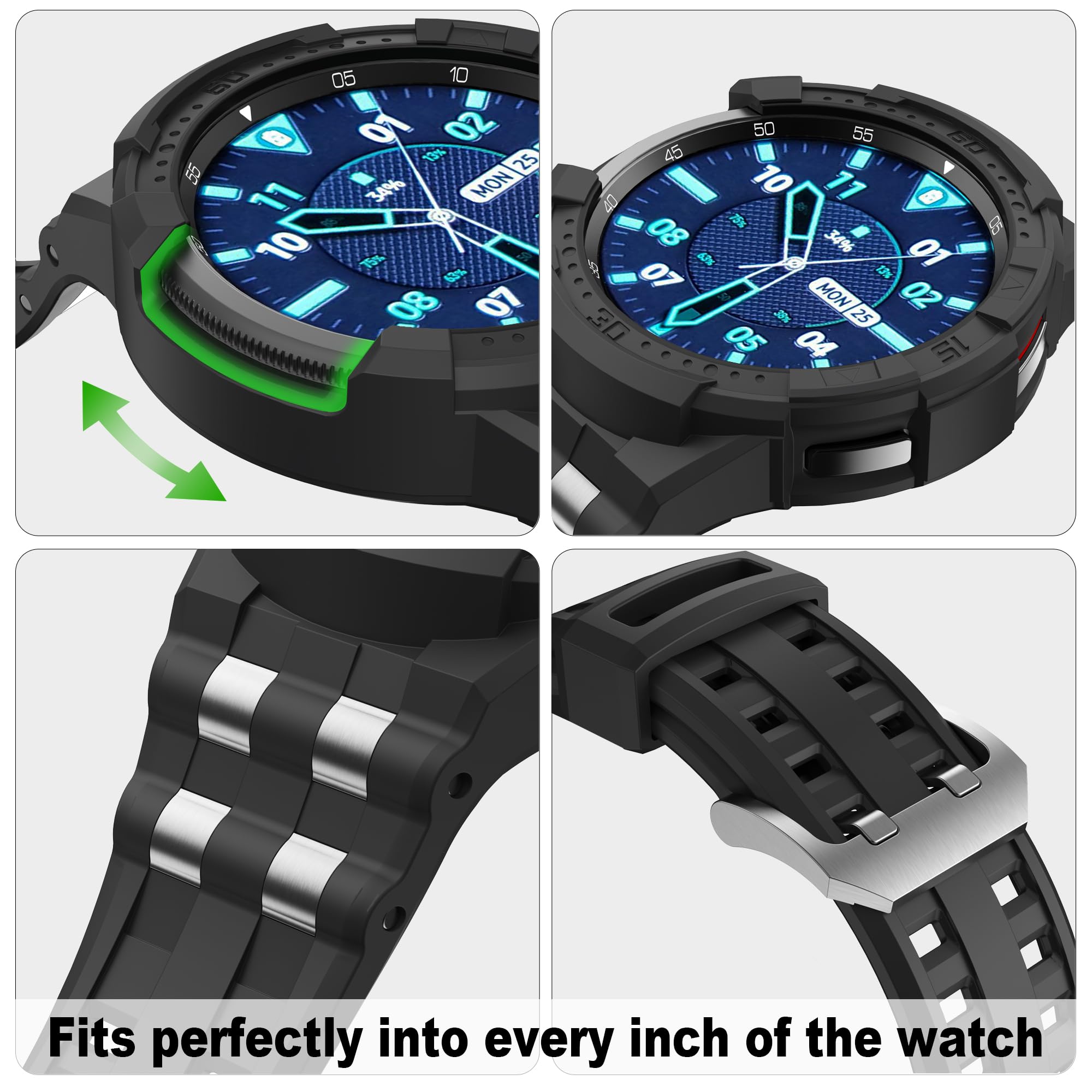 T-Engine Case Compatible With Galaxy Watch 4 Classic 42Mm (2021), Not For Galaxy Watch 42Mm In 2018 Version