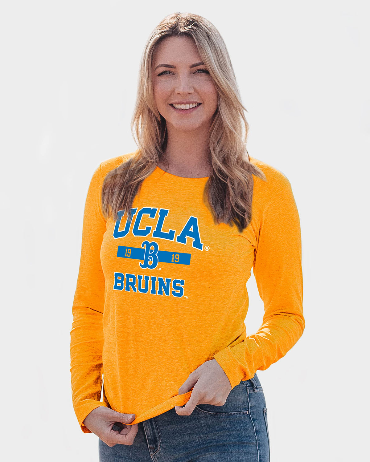 Ucla Bruins Womens Long Sleeve T Shirt Athletic Team Color, Large