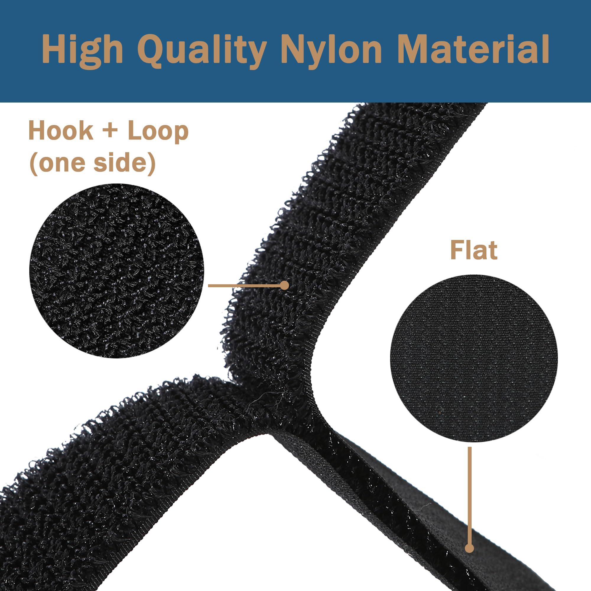 1 1/2''X16Ft Hook And Loop Securing Straps With 15 Buckles, Free Cut Length | Easy To Use | Adjustable | Reusable Fastening Cabl