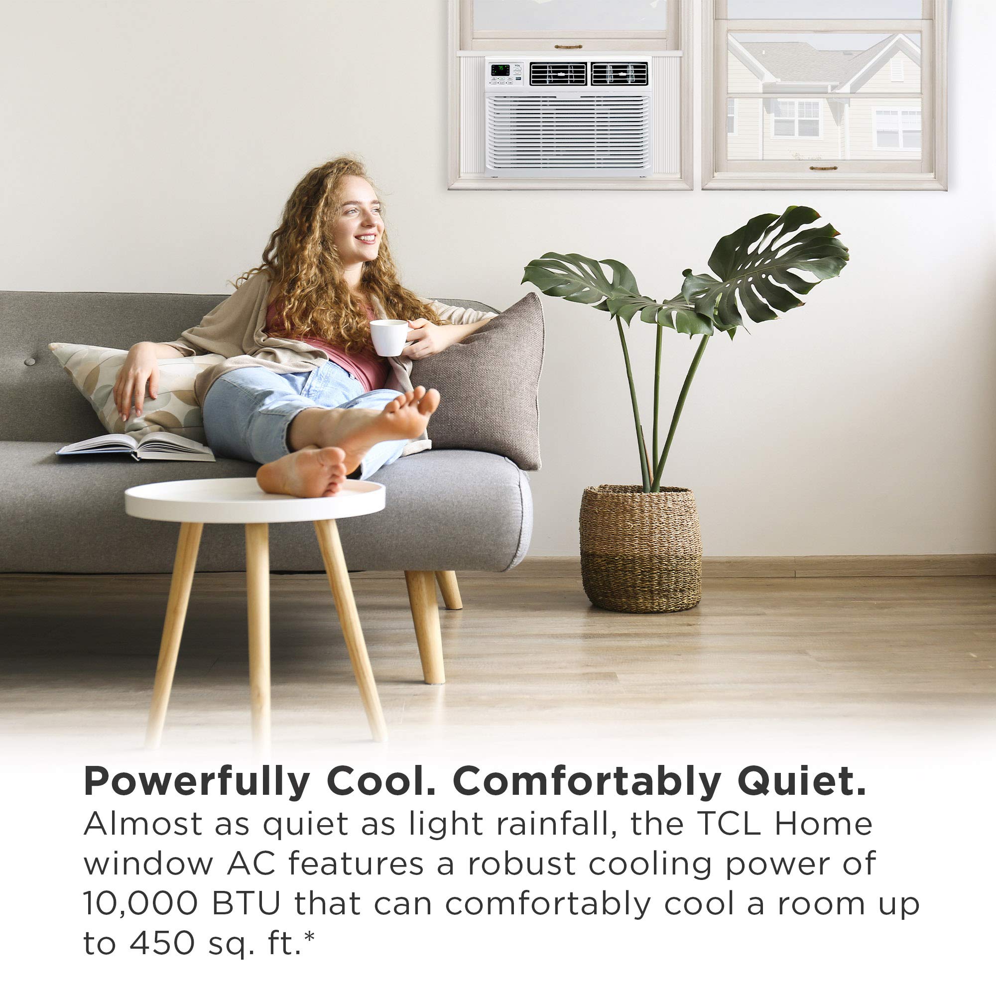 Tcl 10W3E1 A Home Series Window Air Conditioner, 10,000 Btu, White