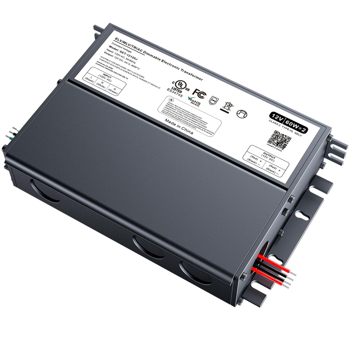 Dimmable Led Driver 120W 12V For Lutron & Leviton Dimmer, Triac/Elv/Mlv Ac To Dc Power Supply Transformer For Led Strip Light Di